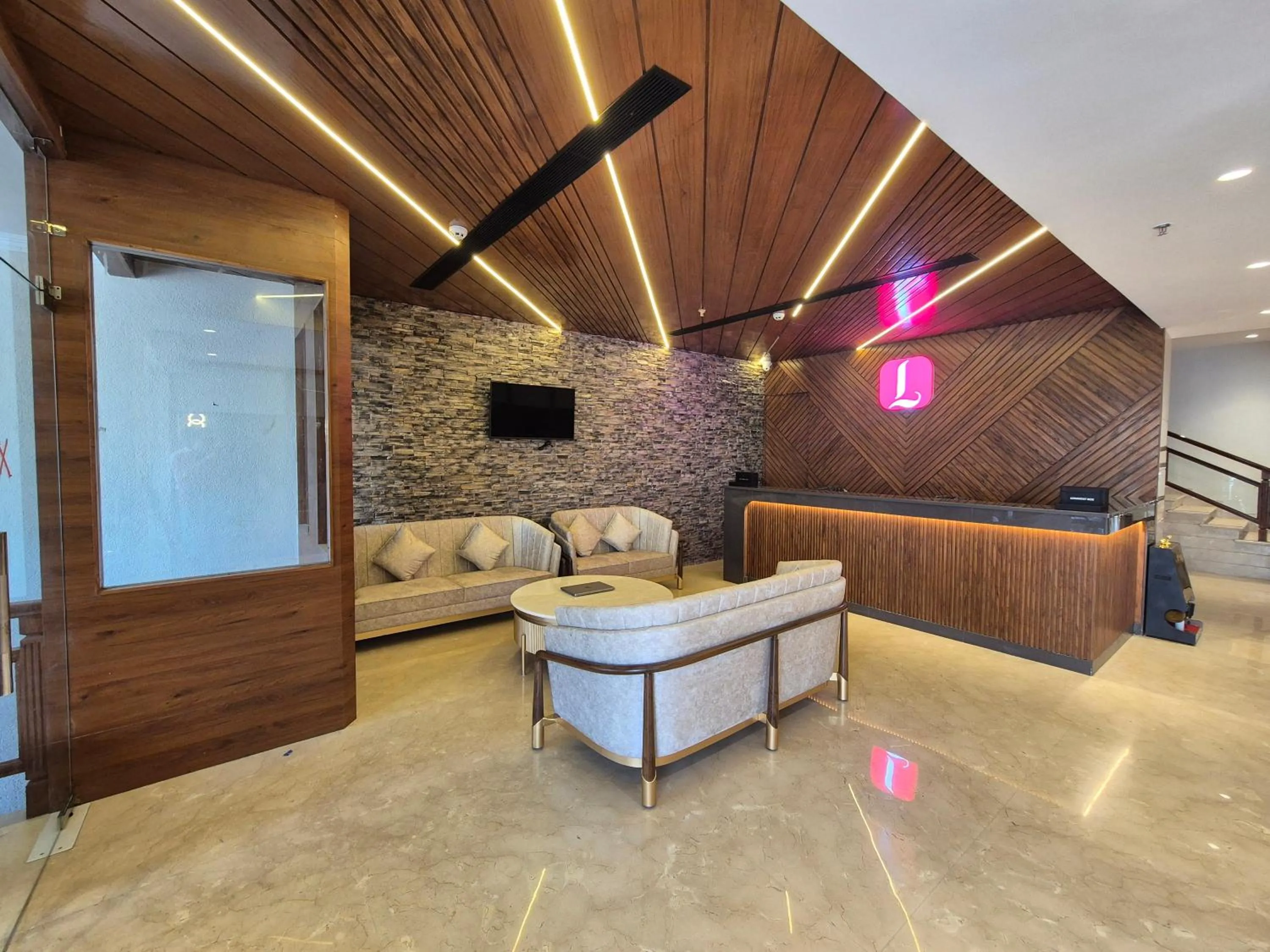Lobby or reception in Lords Eco Inn Dera Bassi