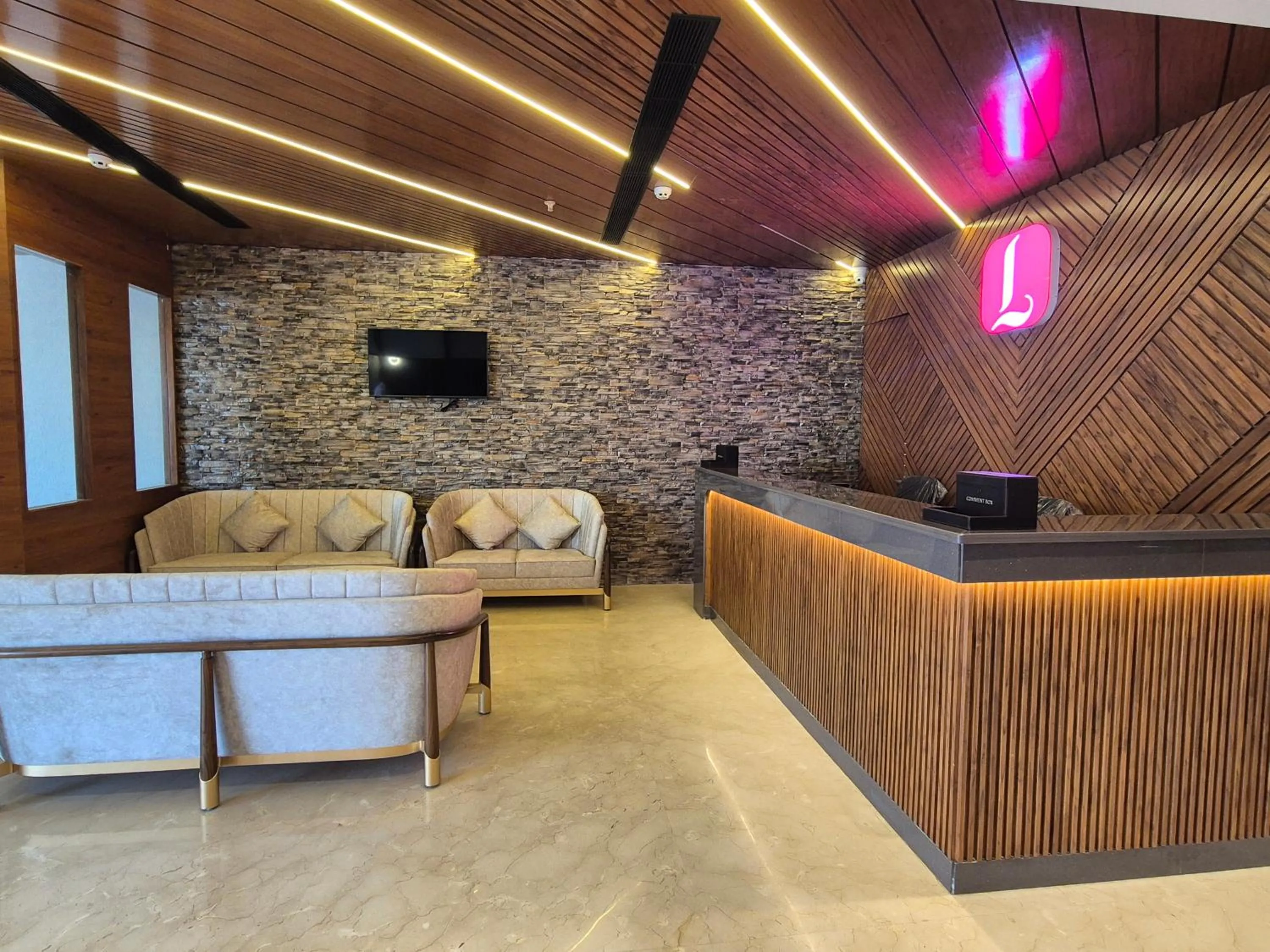 Lobby or reception in Lords Eco Inn Dera Bassi