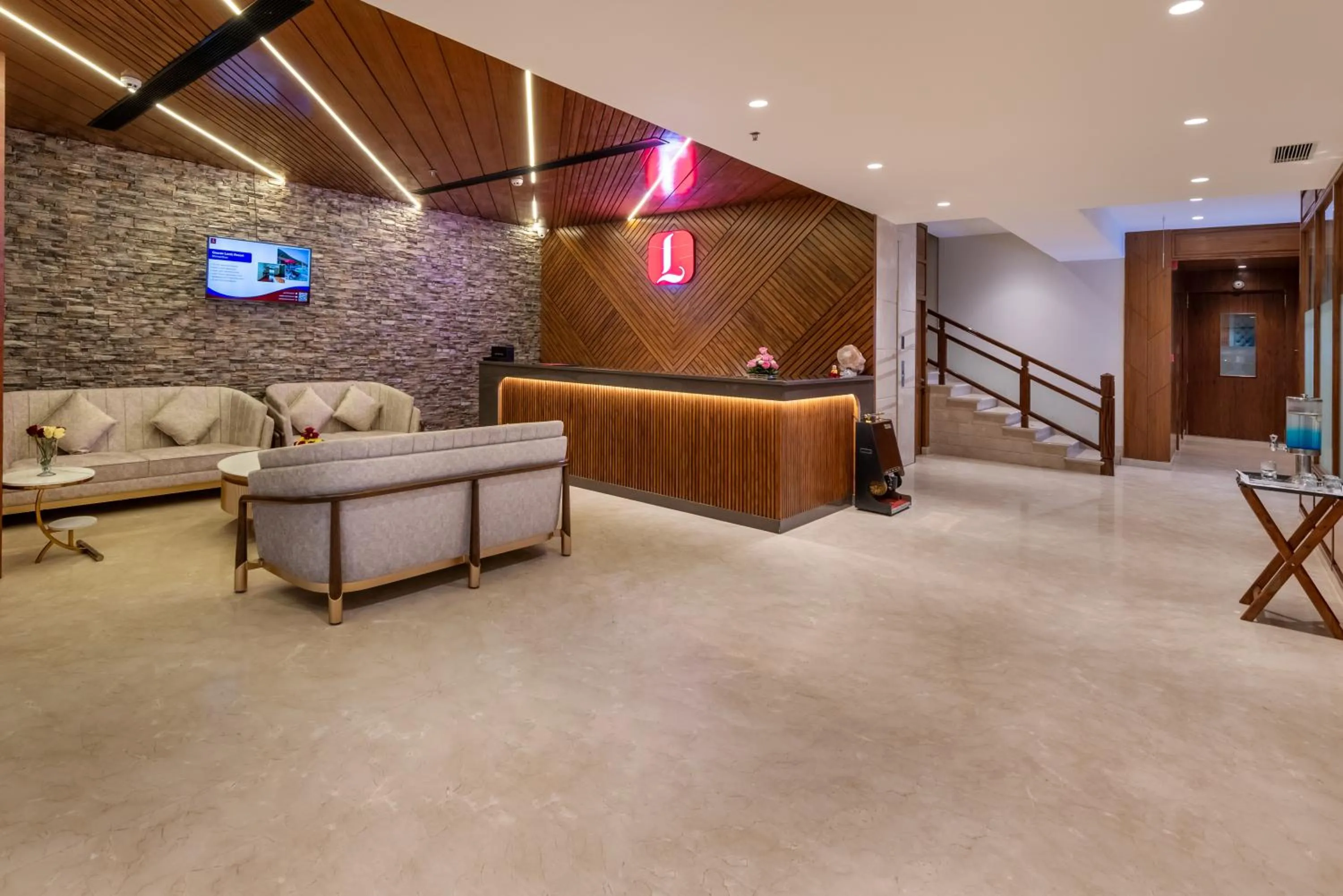 Seating area in Lords Eco Inn Dera Bassi