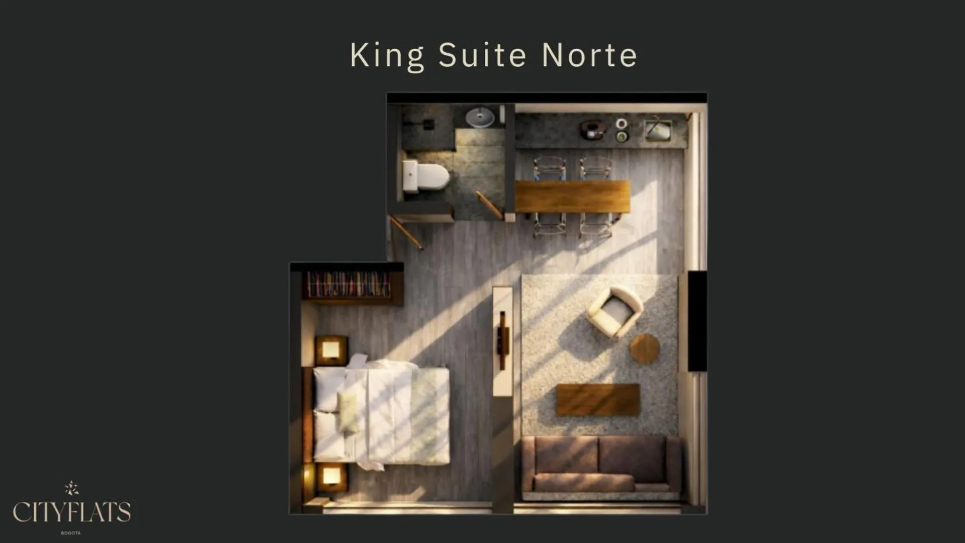 Floor plan in Hotel CityFlats