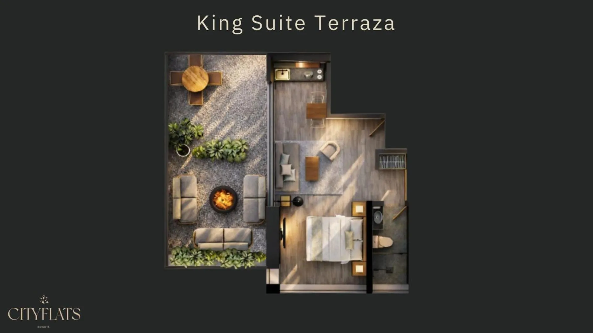 Floor plan in Hotel CityFlats