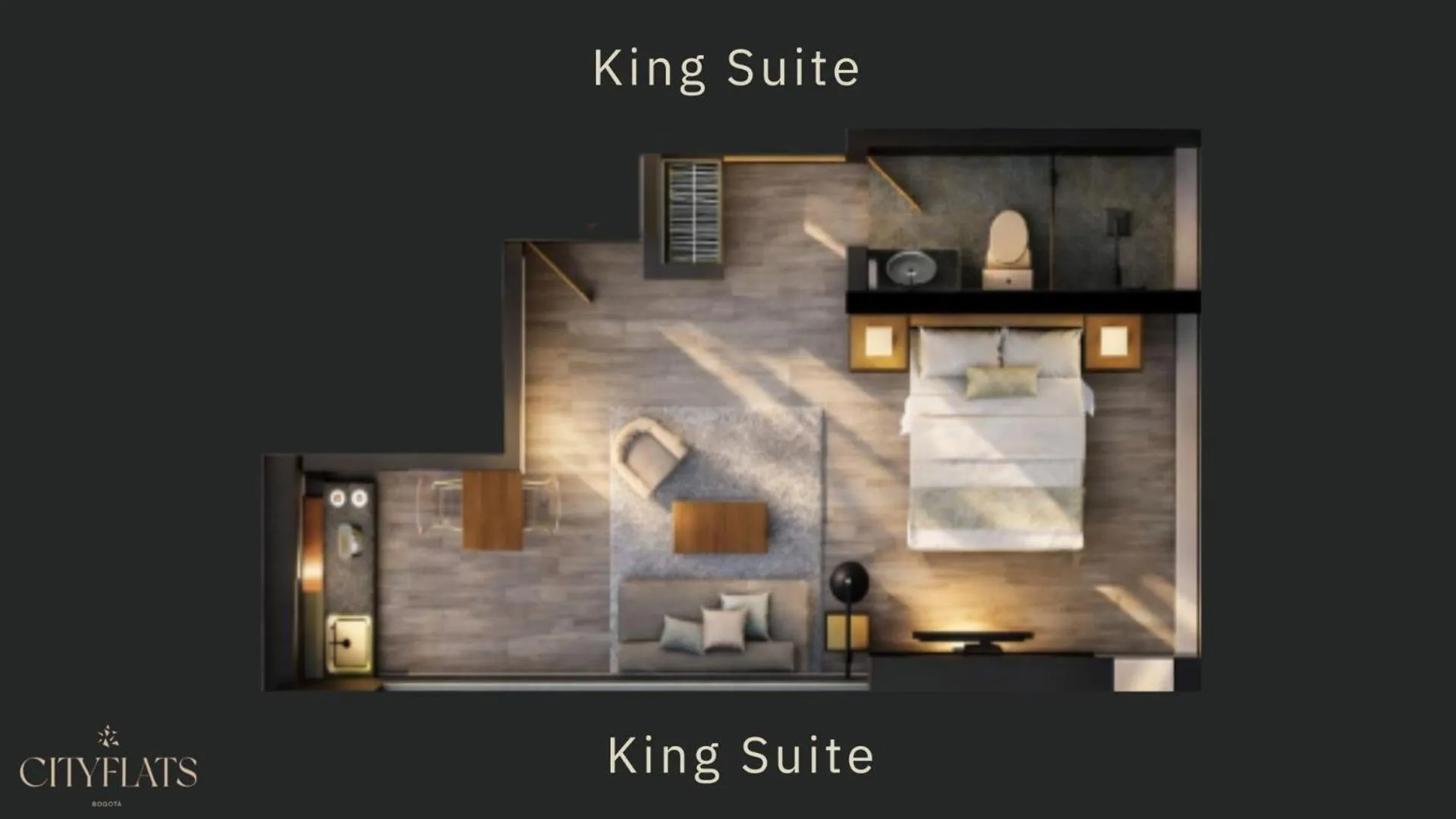 Floor plan in Hotel CityFlats