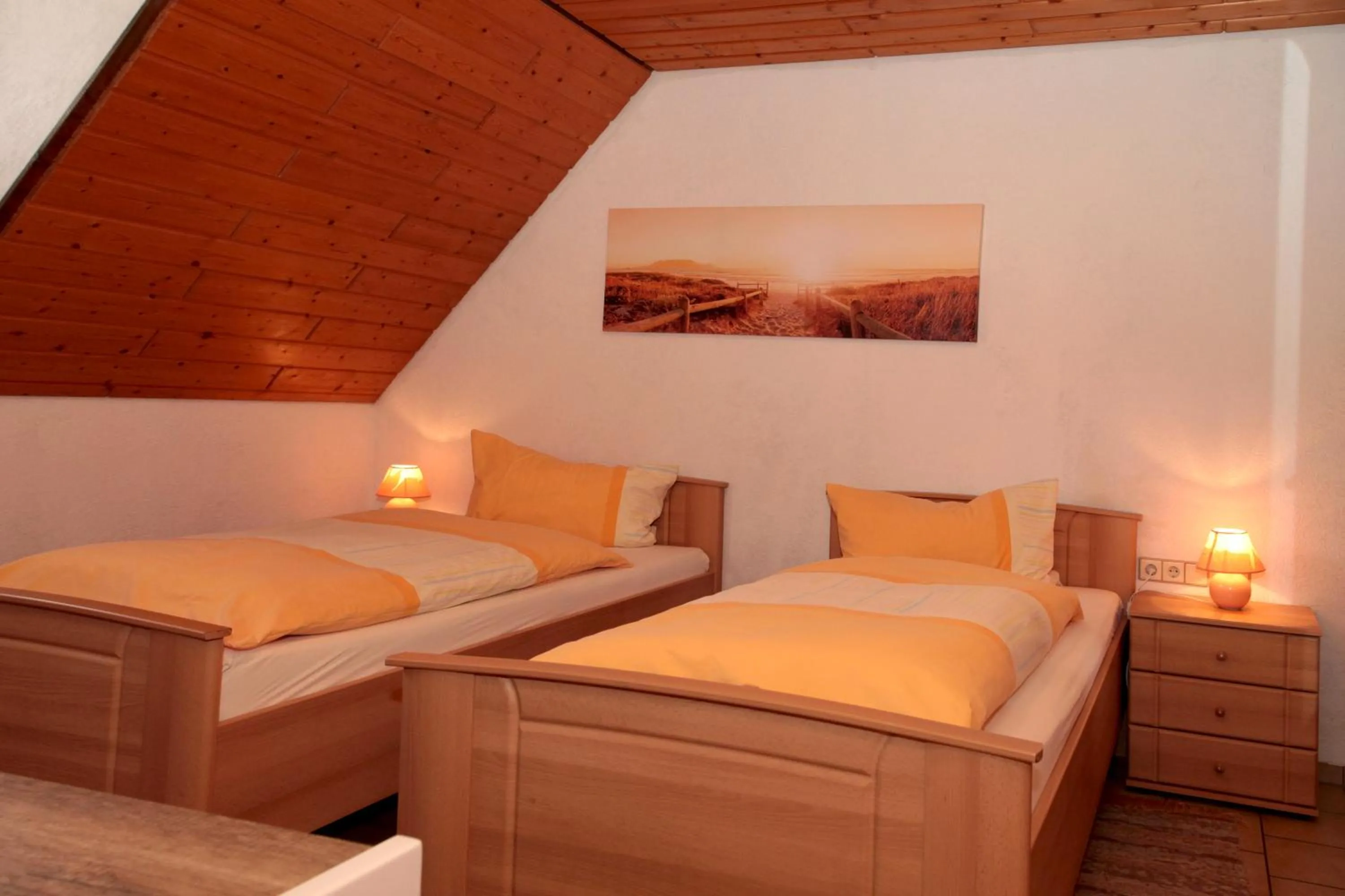 Photo of the whole room, Bed in Pension La Cascina