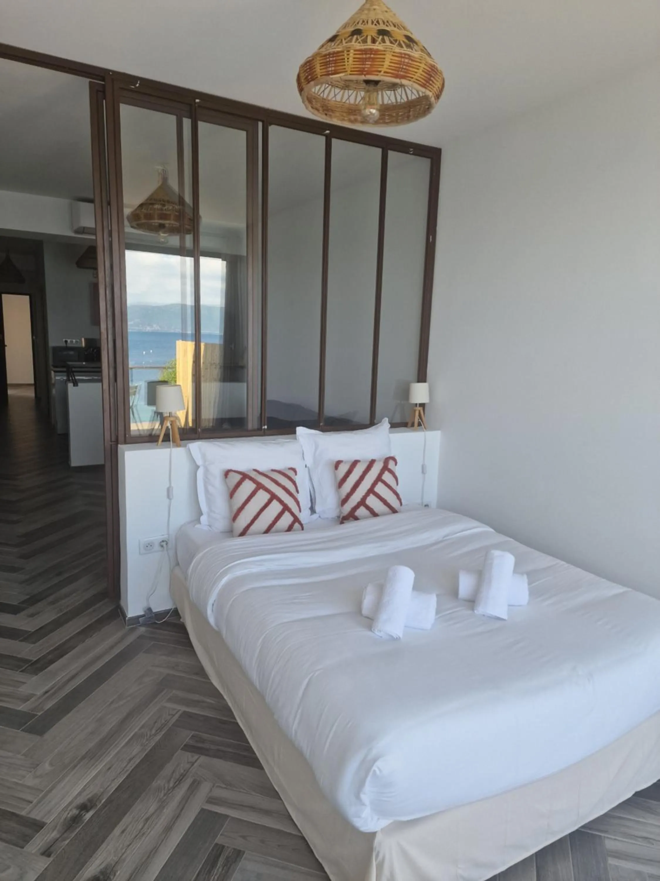 Bed in Hotel L'Escale
