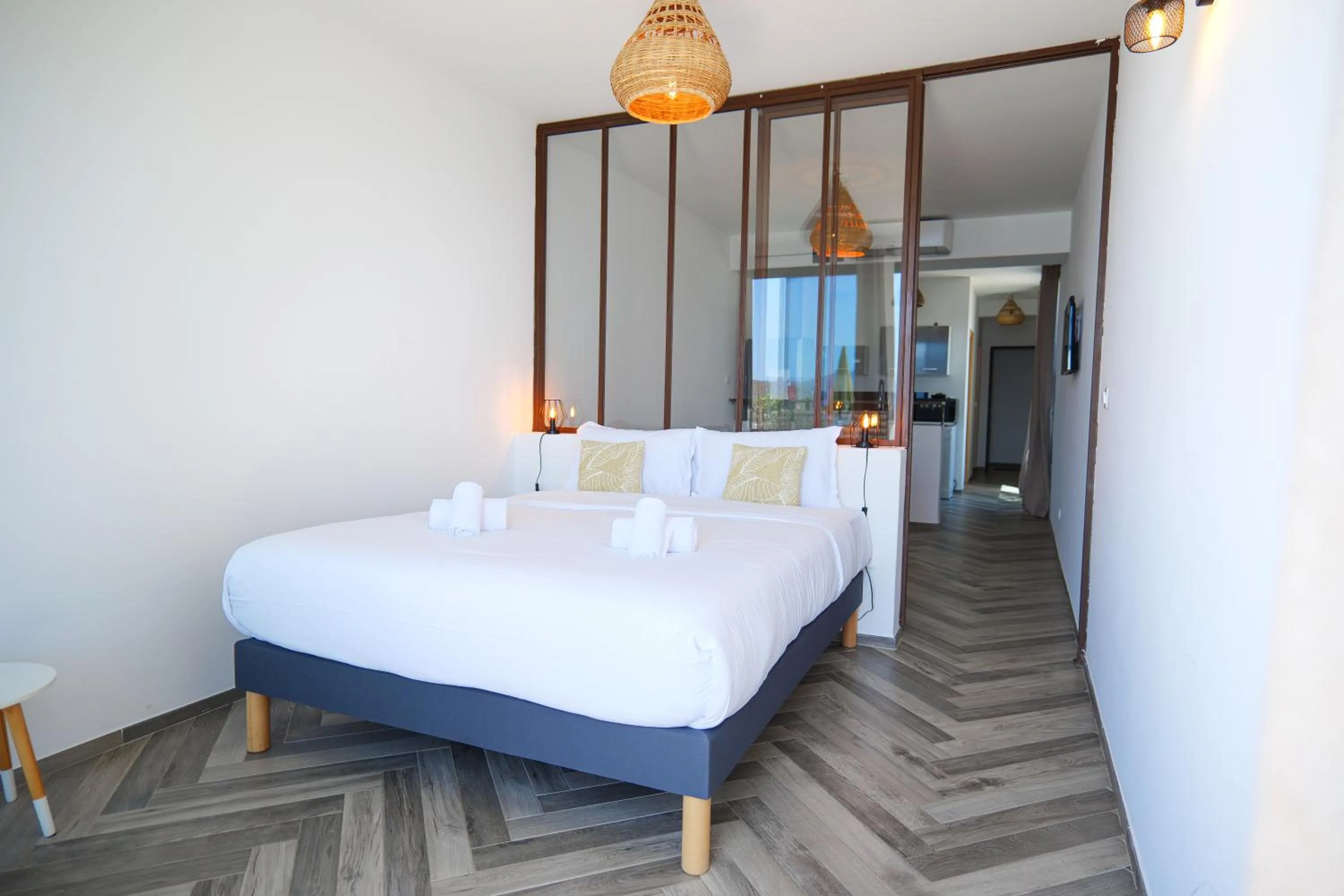 Bed in Hotel L'Escale
