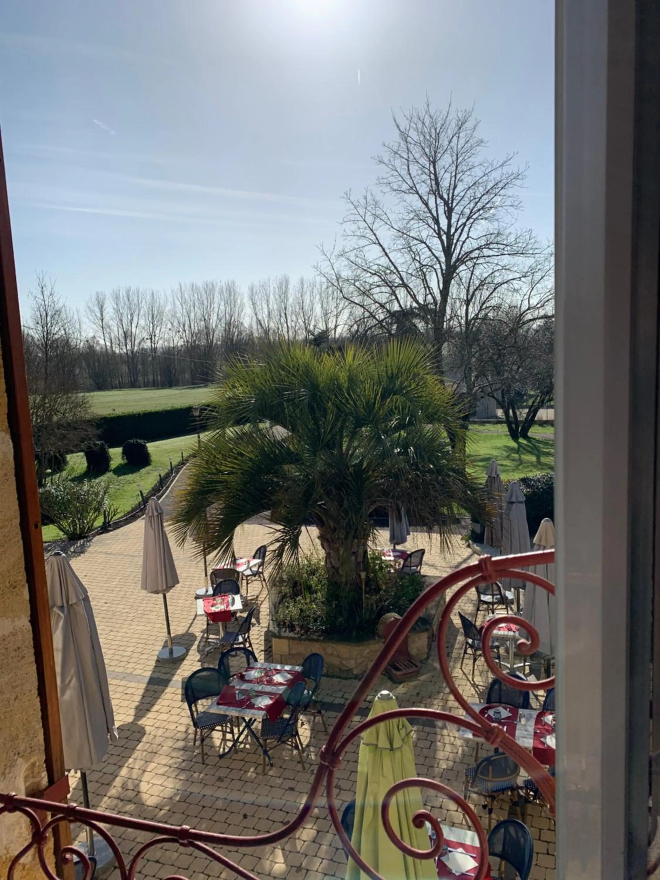 Garden view in Le Melchior