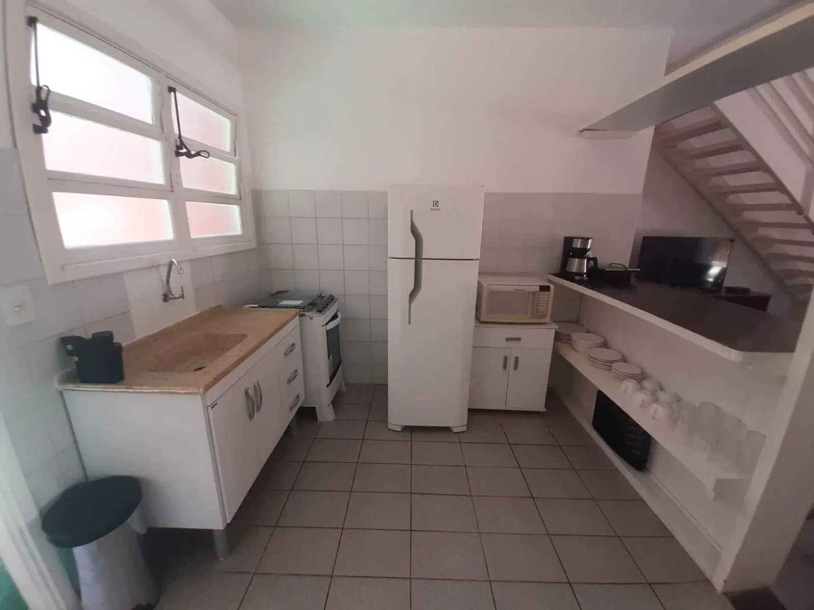 Kitchen or kitchenette in Pousada Pantai Maresias