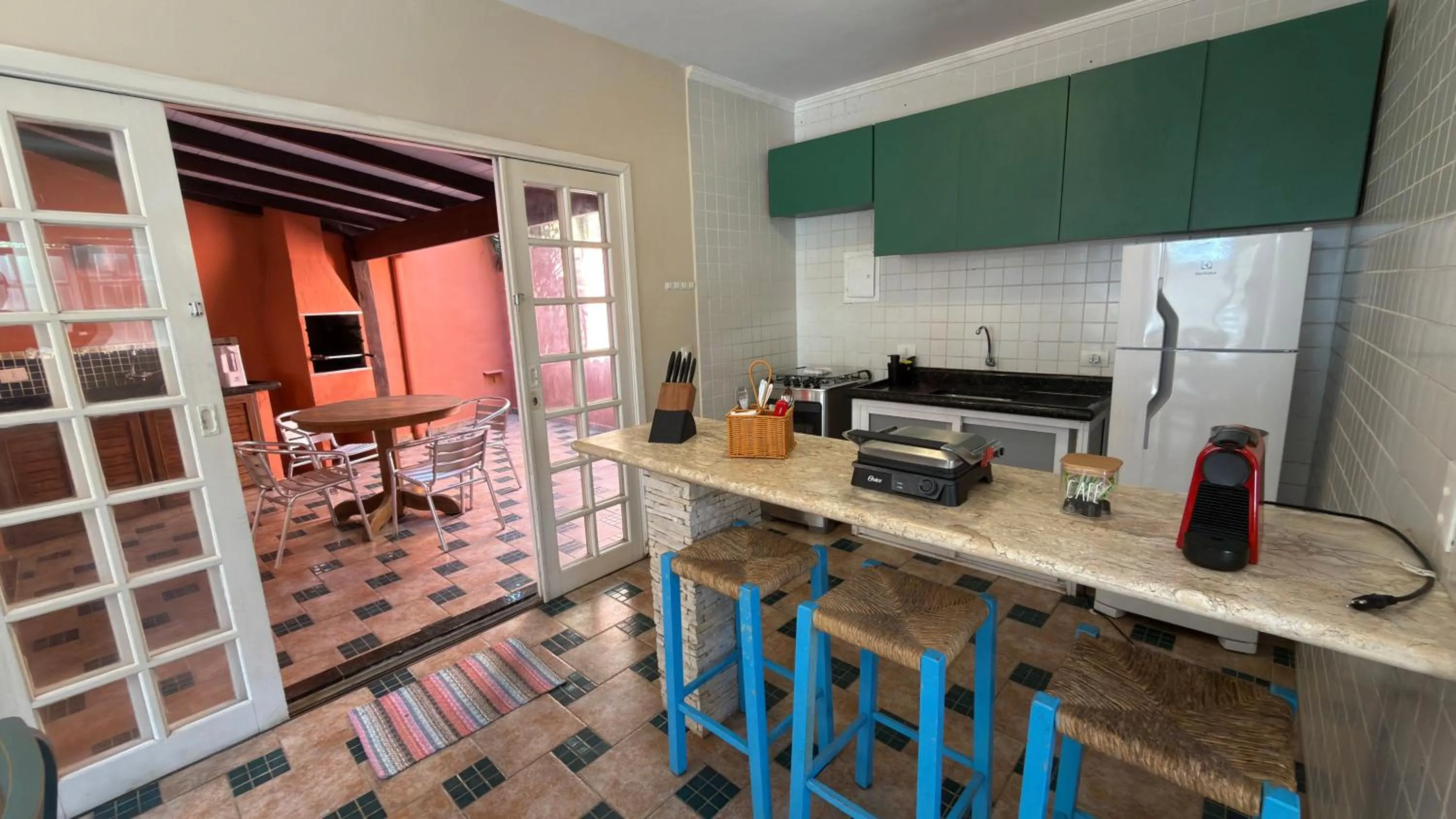 Kitchen or kitchenette in Pousada Pantai Maresias
