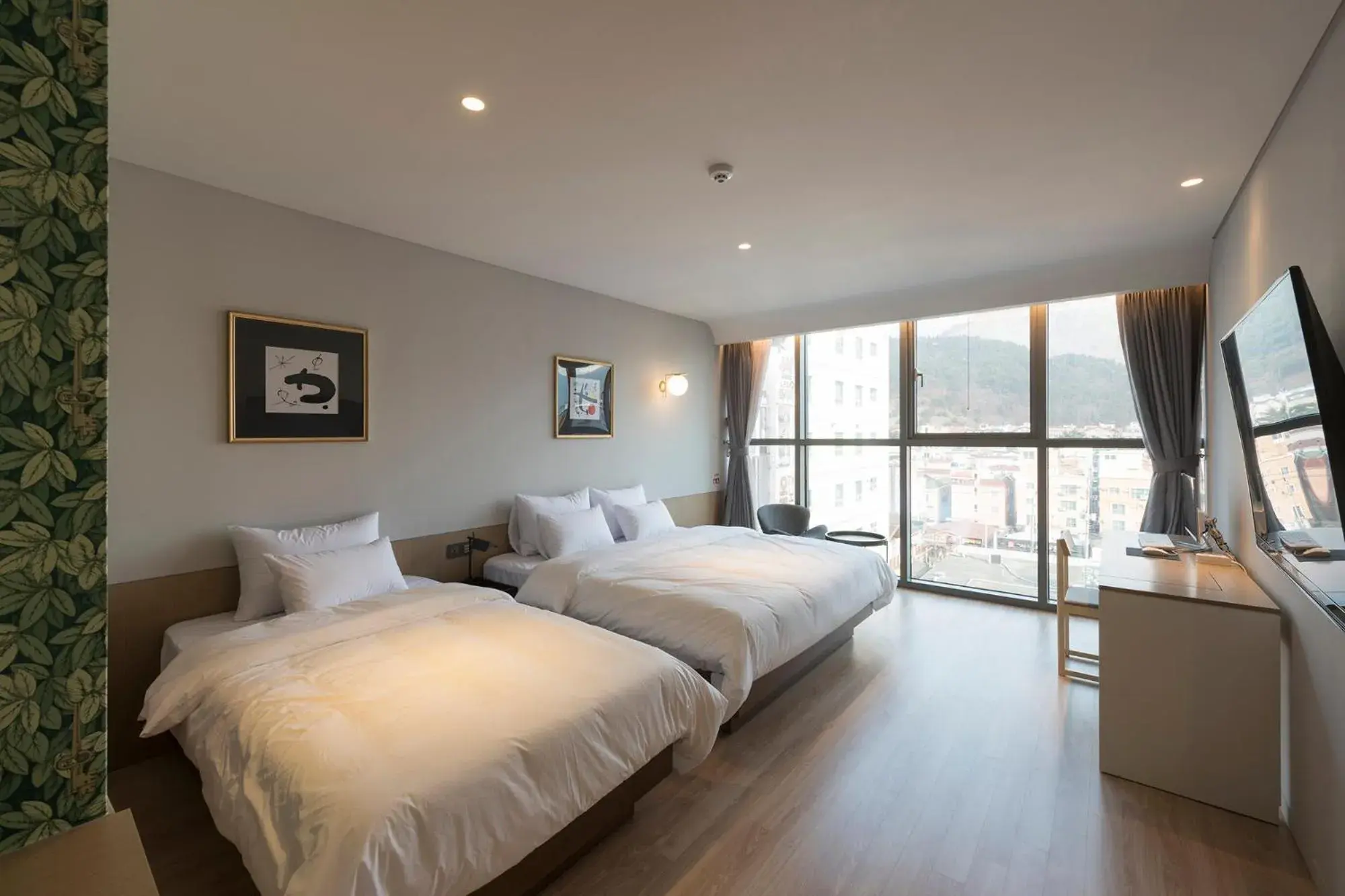 Bed in Hound Hotel Changwon Jinhae Bed in Hound Hotel Changwon Jinhae