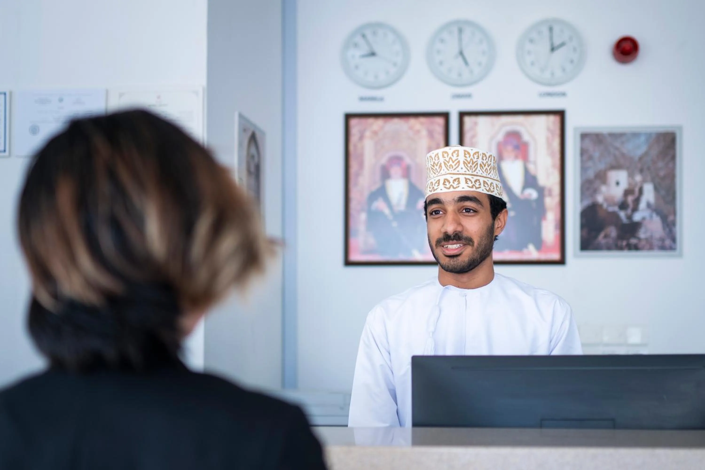 Lobby or reception in Alhattali Hotel