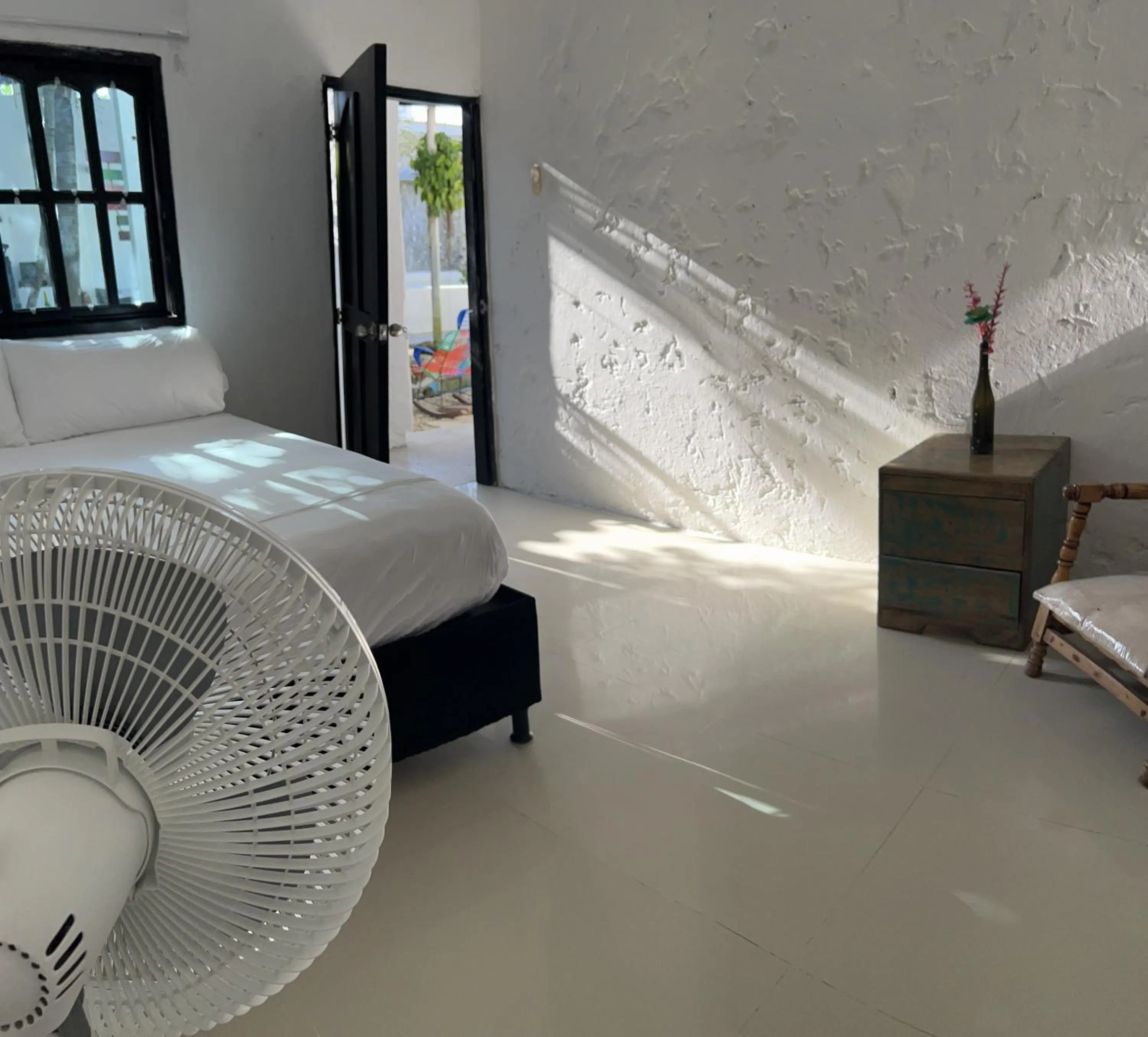 fireplace, Bed in Casa Torices Real 12