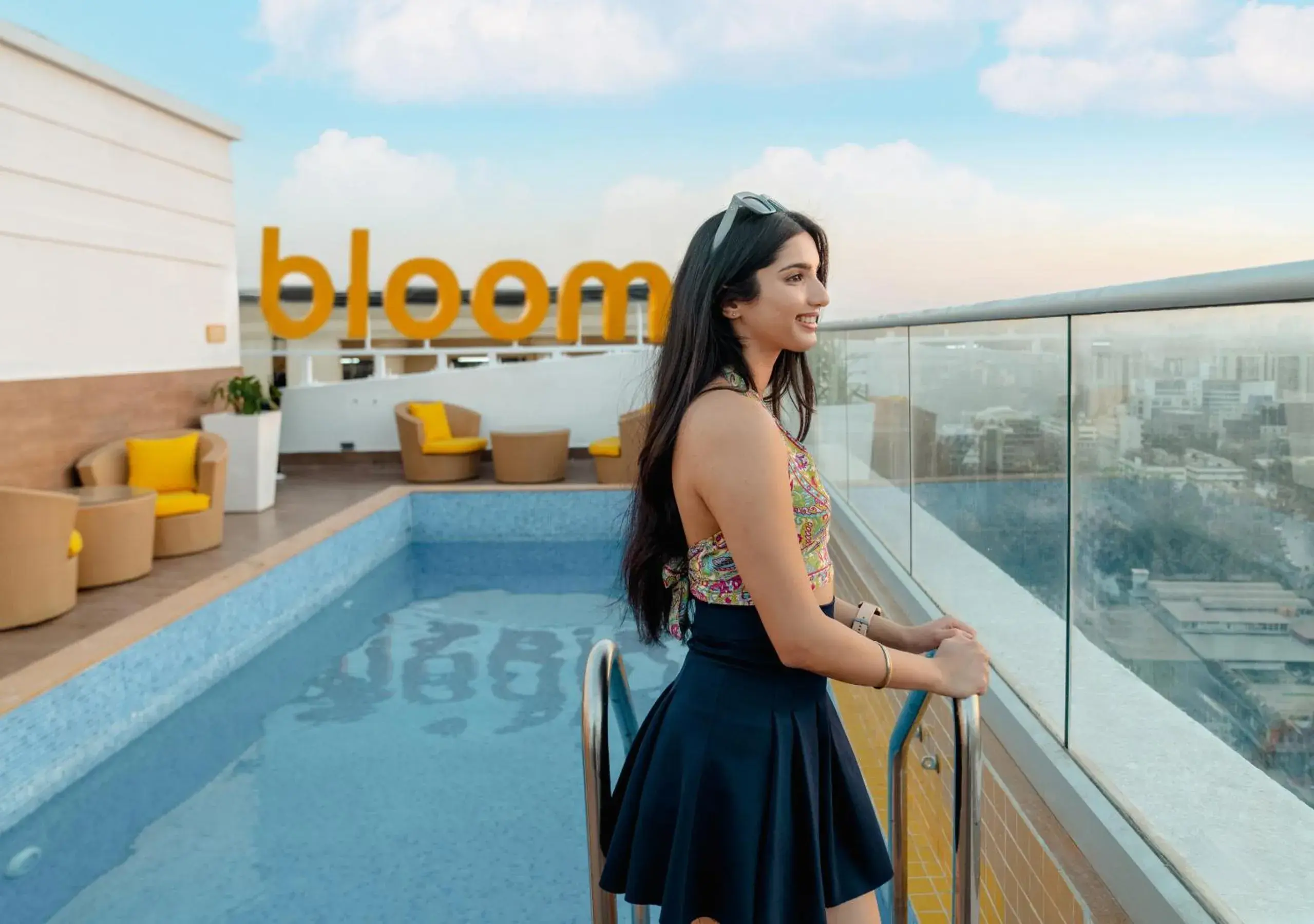 Swimming pool in Bloom Hotel Saki Vihar Powai Swimming pool in Bloom Hotel Saki Vihar Powai