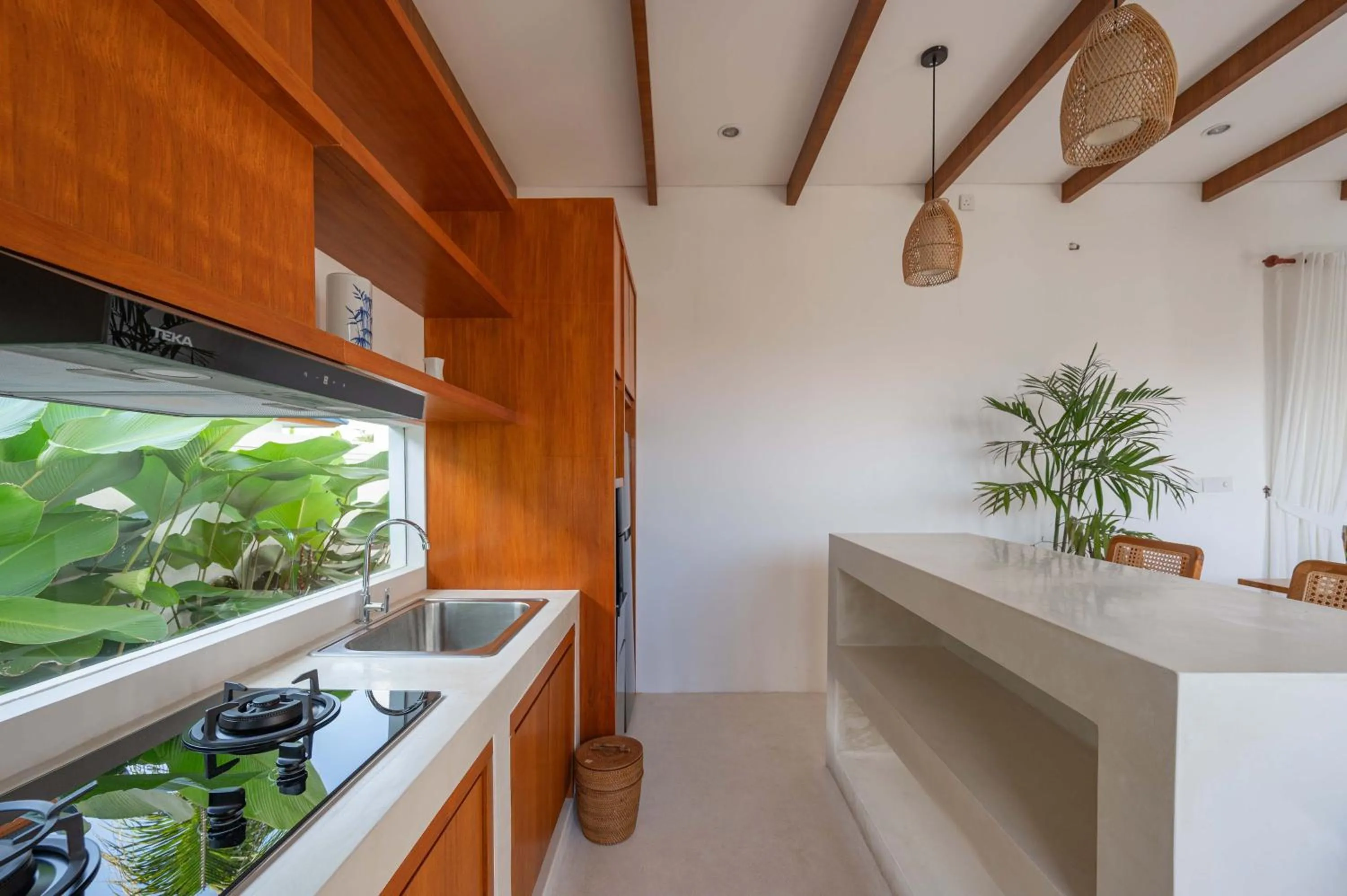 kitchen in The Adya Hidden Villa Ubud