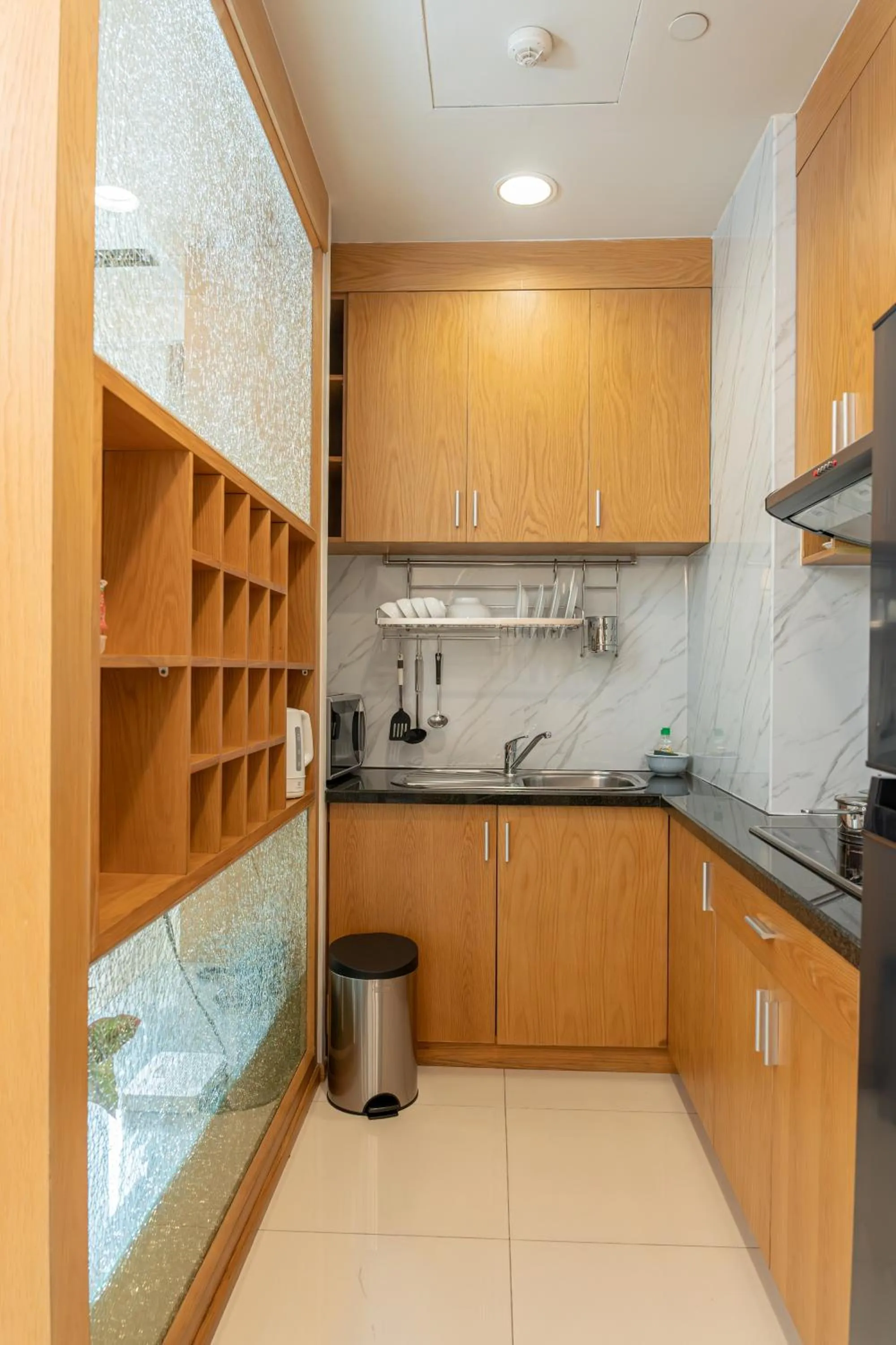 Kitchen or kitchenette in Mayfair Suites
