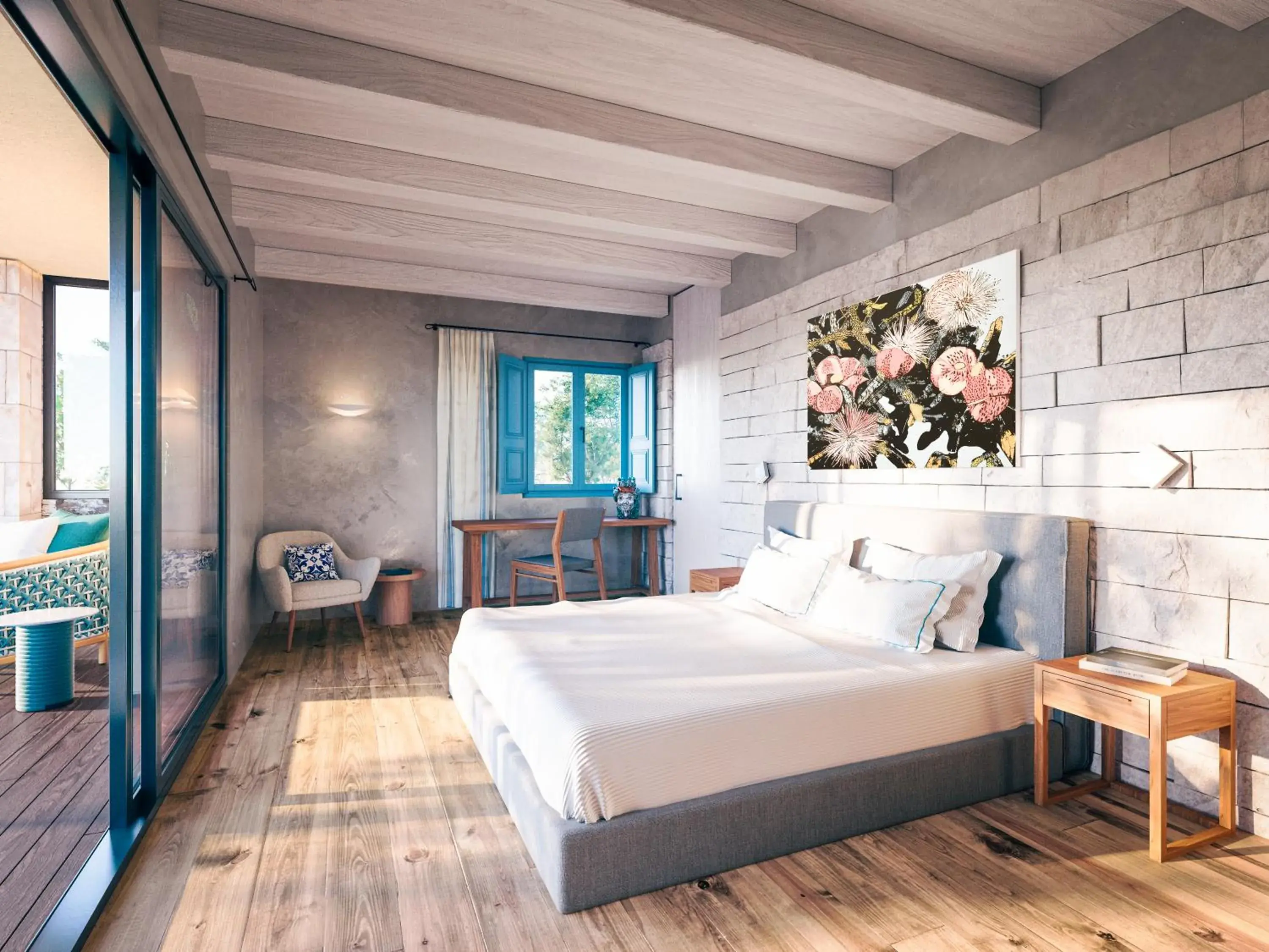 Bed in Masseria Della Volpe Bed in Masseria Della Volpe