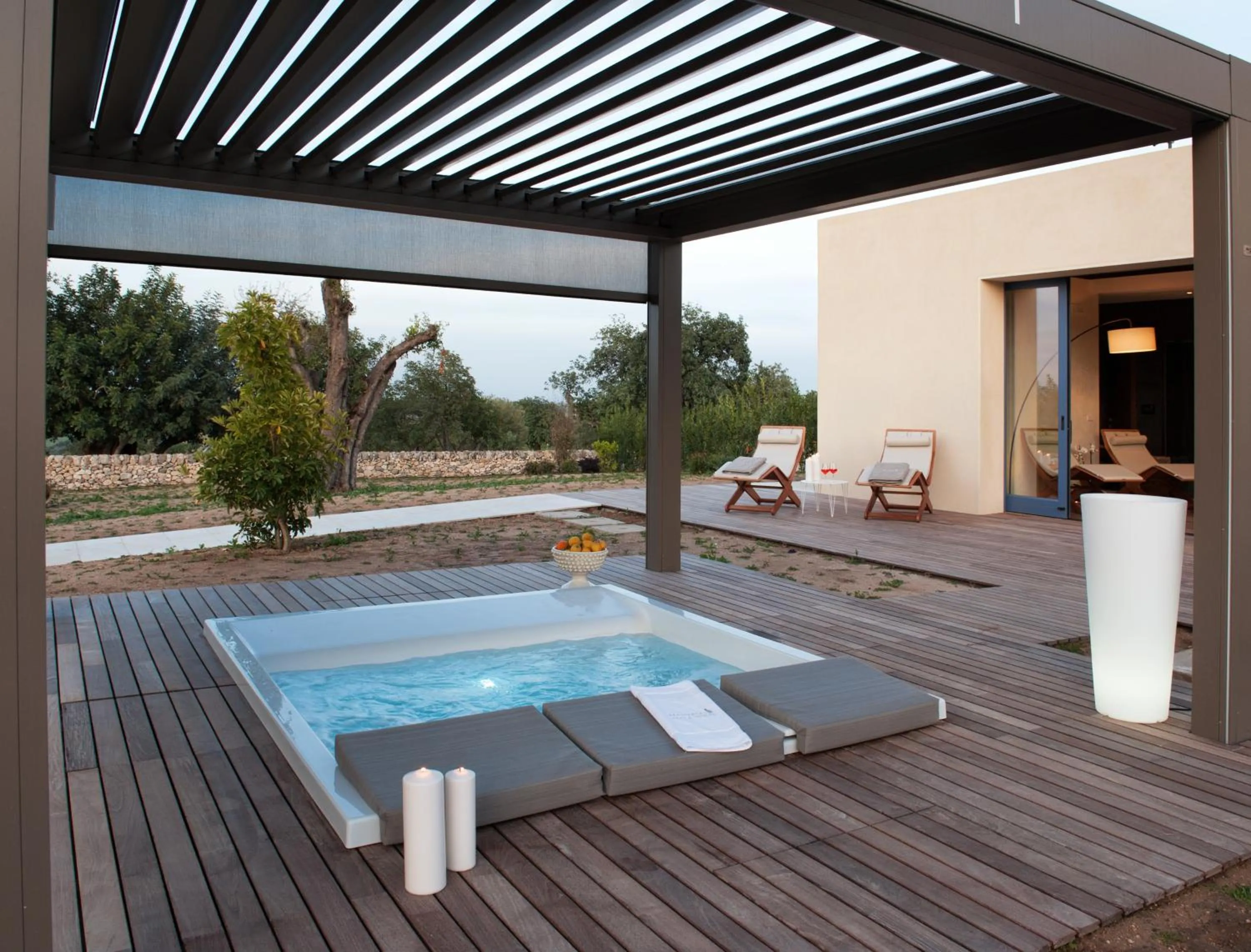 Hot Tub in Masseria Della Volpe