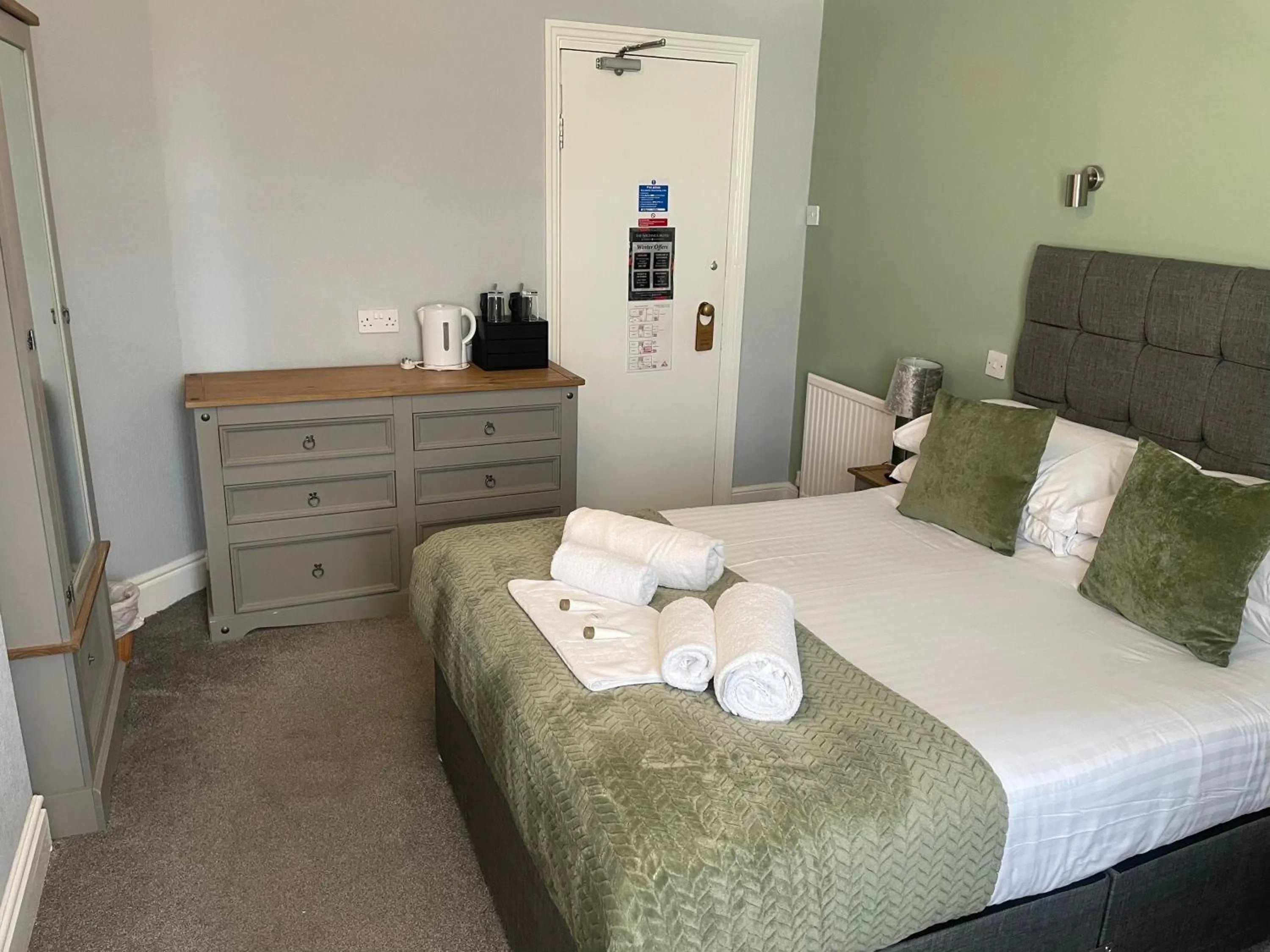 Bed in The Wildings Hotel & Tudno's Restaurant