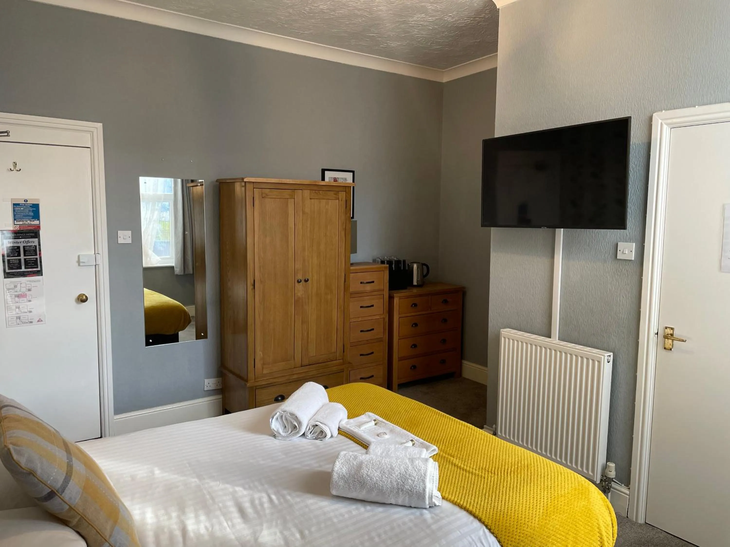 Bed in The Wildings Hotel & Tudno's Restaurant