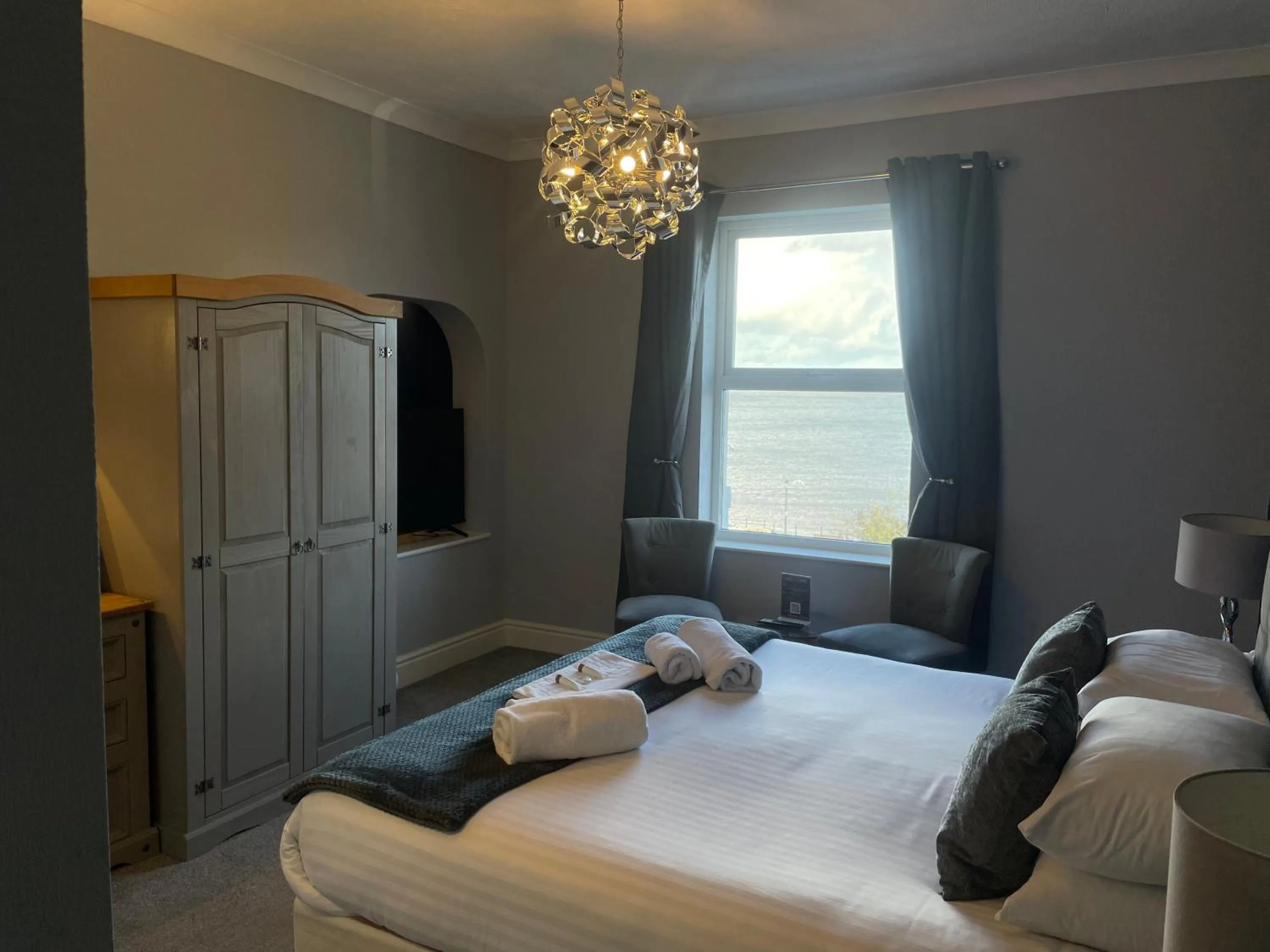 Bed in The Wildings Hotel & Tudno's Restaurant