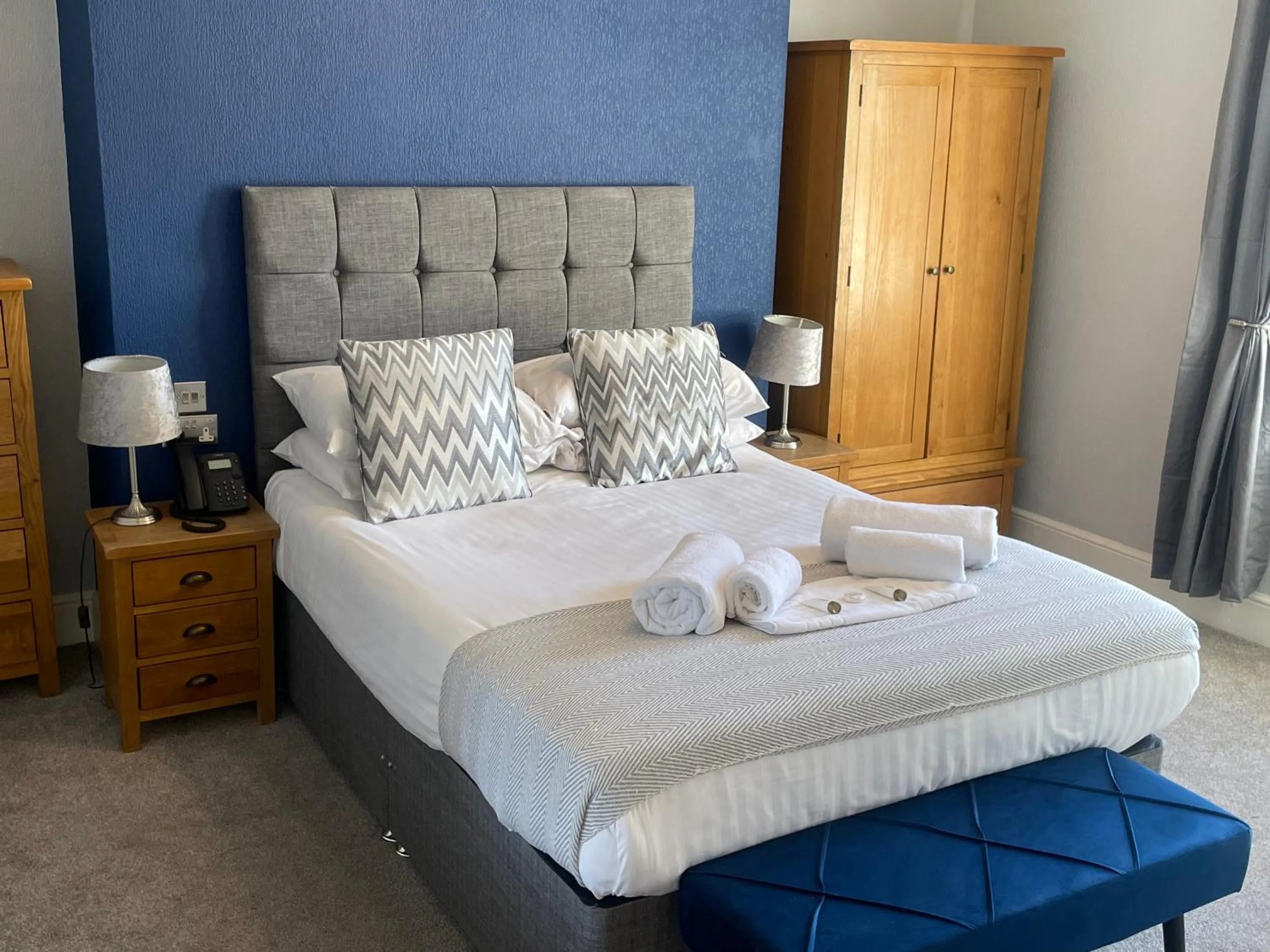 Bed in The Wildings Hotel & Tudno's Restaurant