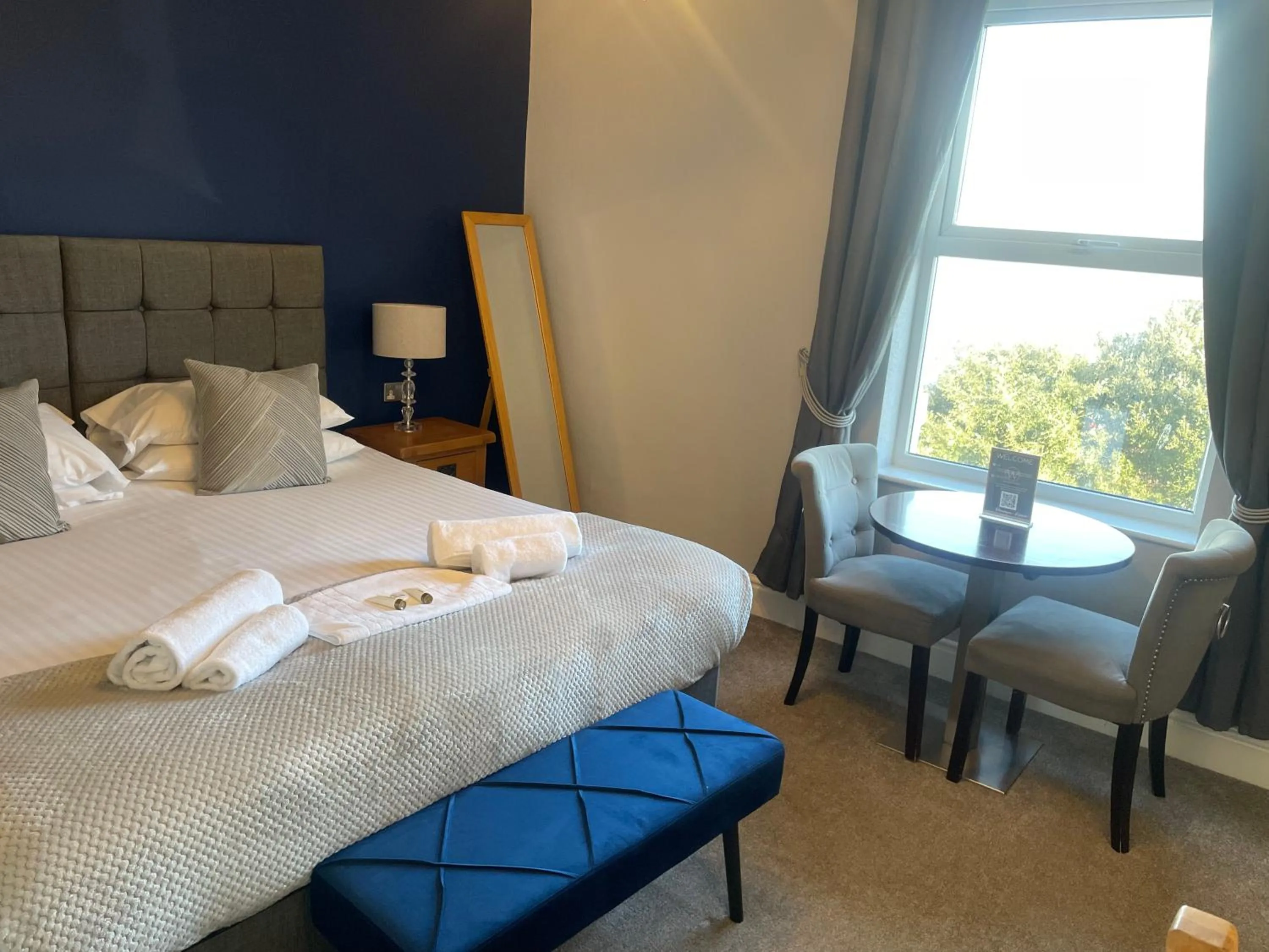 Bed in The Wildings Hotel & Tudno's Restaurant