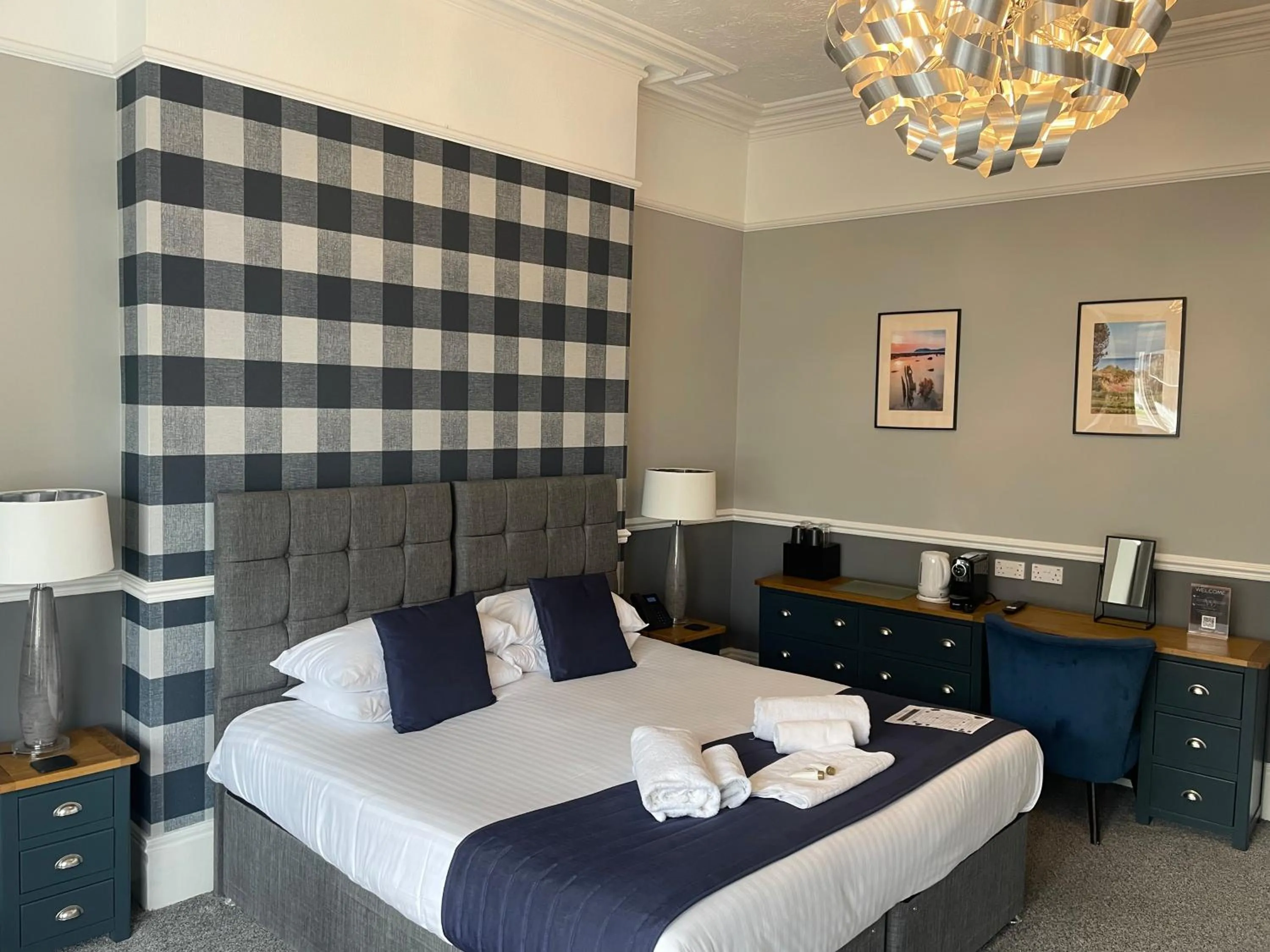 Bed in The Wildings Hotel & Tudno's Restaurant