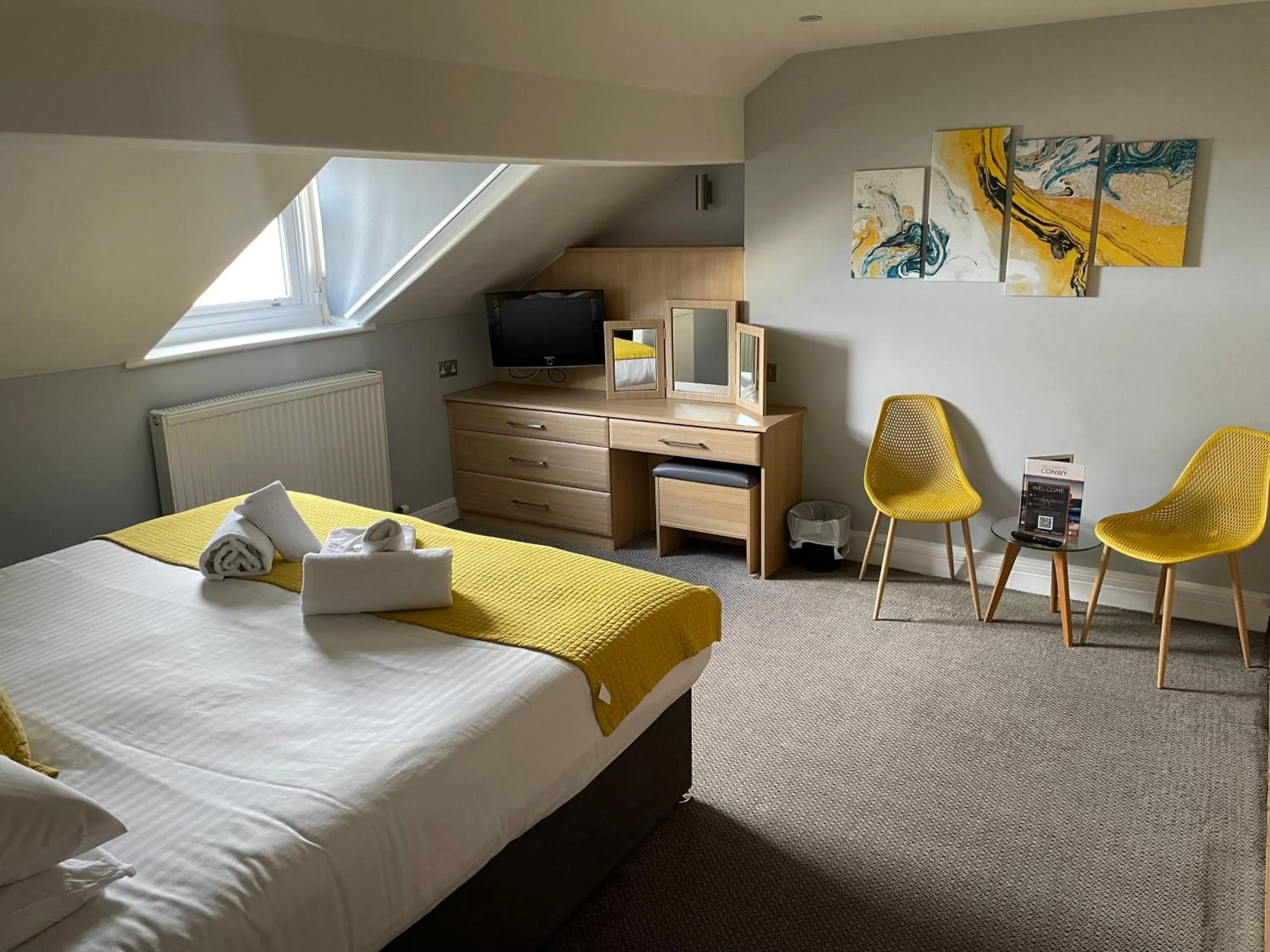 Bed in The Wildings Hotel & Tudno's Restaurant