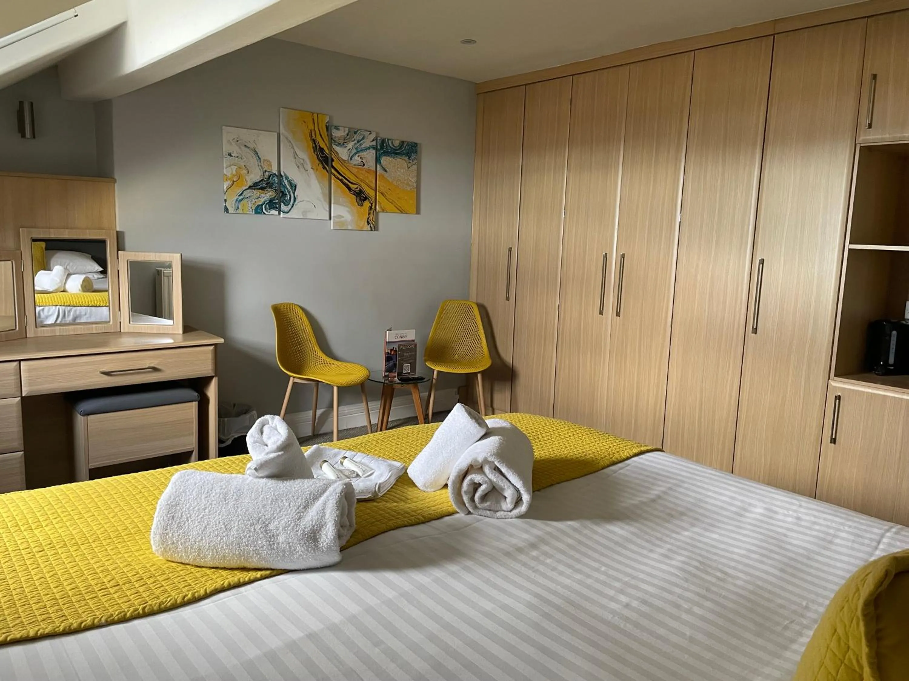 Bed in The Wildings Hotel & Tudno's Restaurant