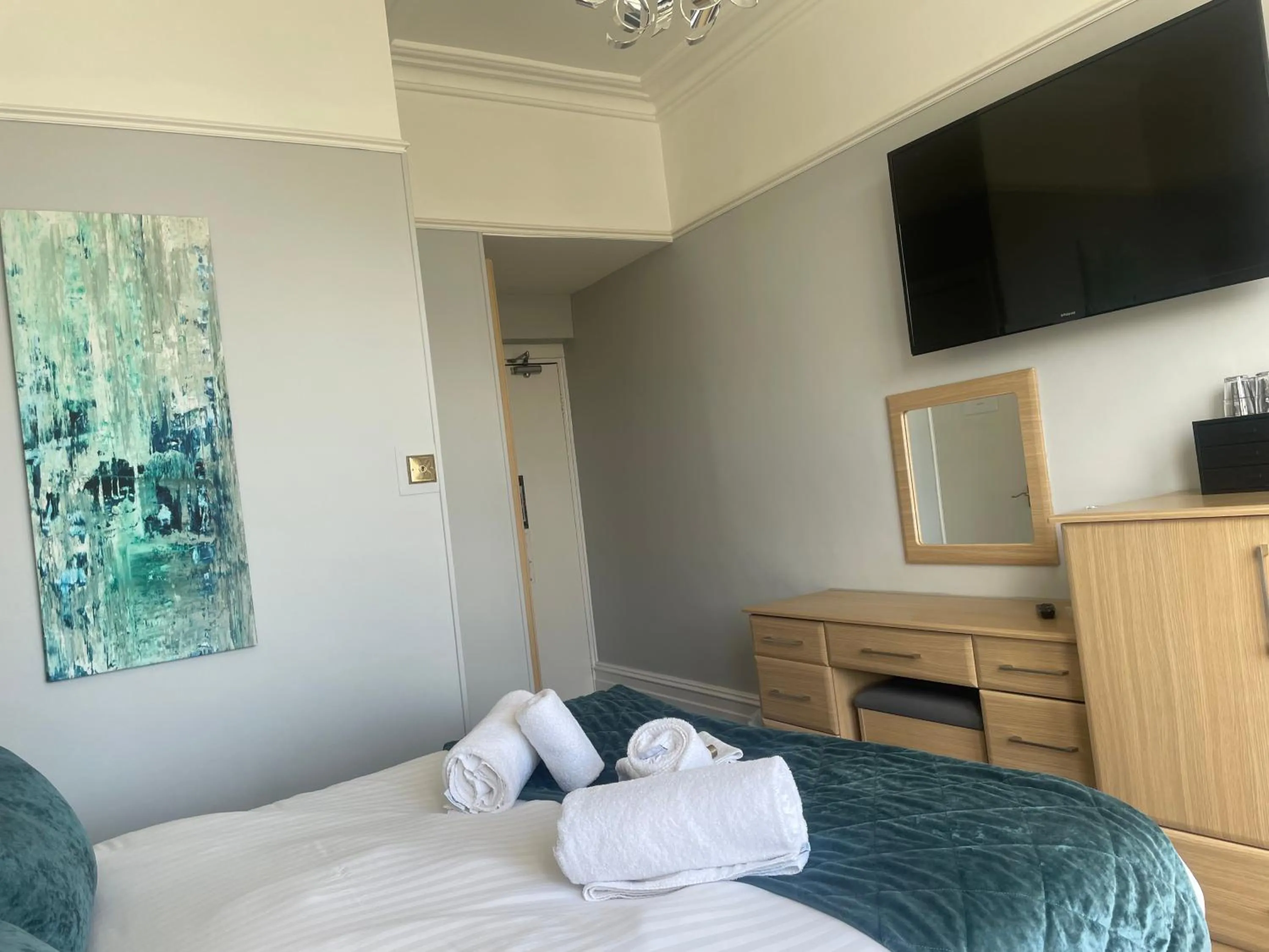 Bed in The Wildings Hotel & Tudno's Restaurant