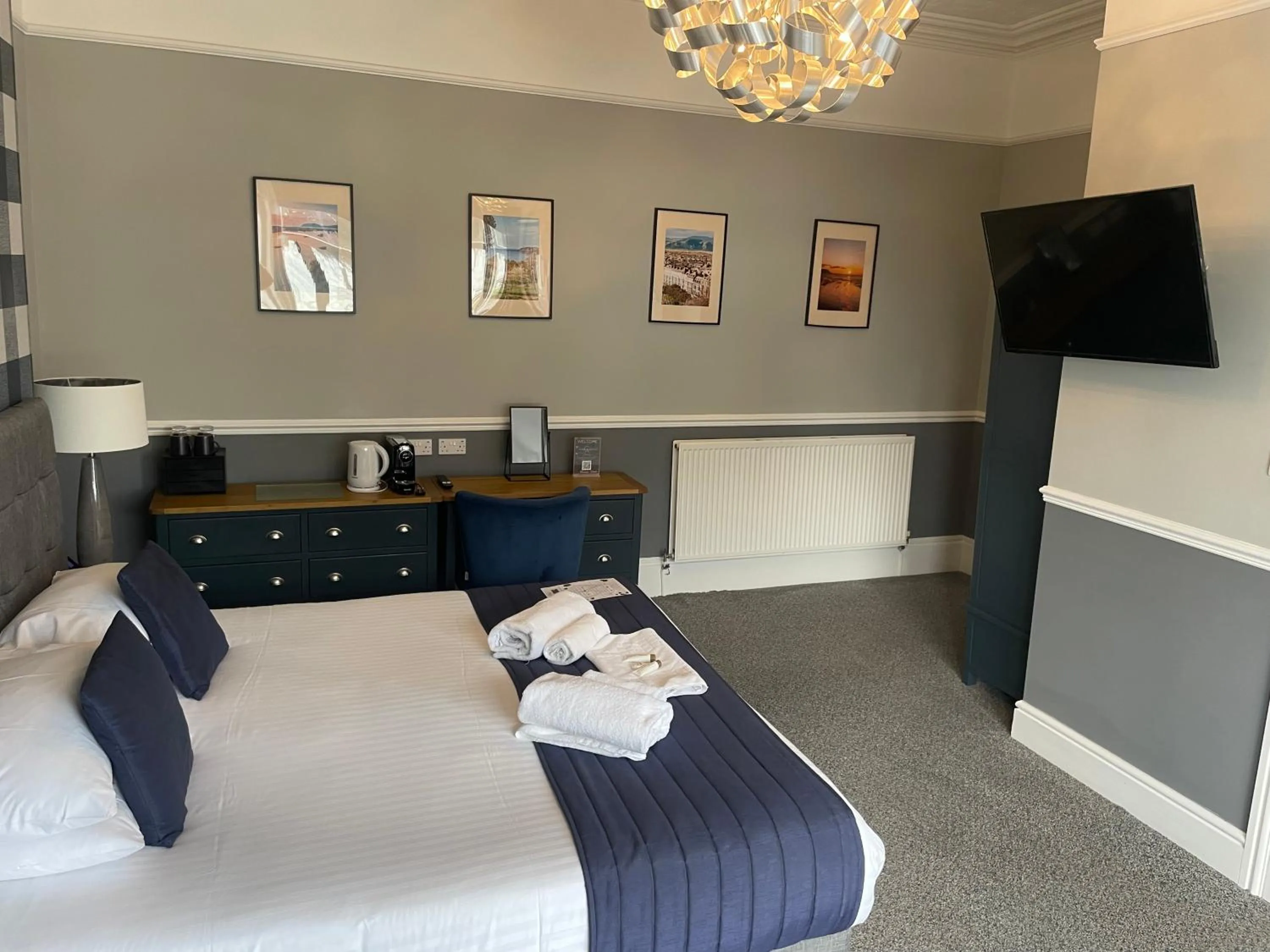 Bed in The Wildings Hotel & Tudno's Restaurant