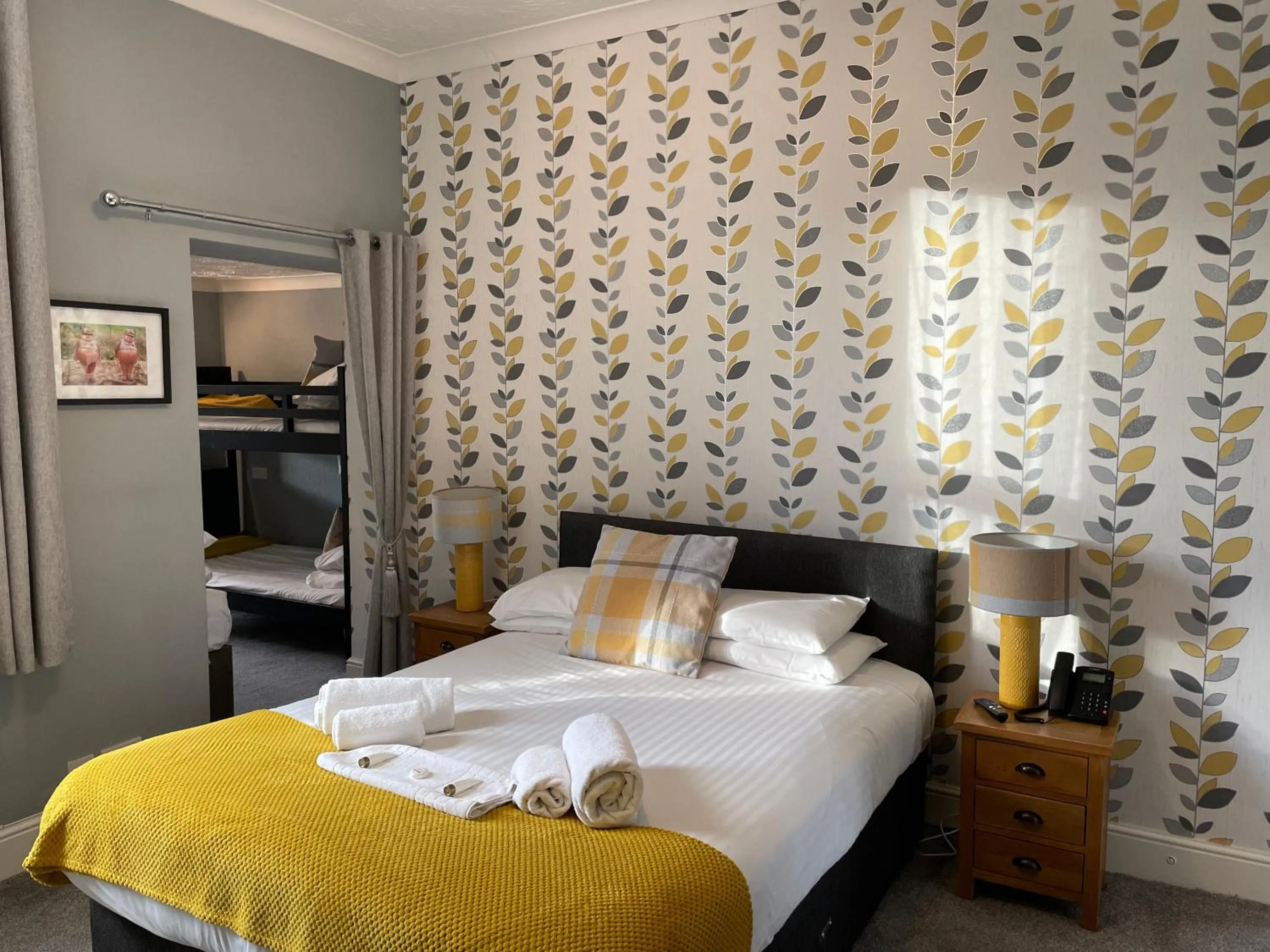 Bed in The Wildings Hotel & Tudno's Restaurant