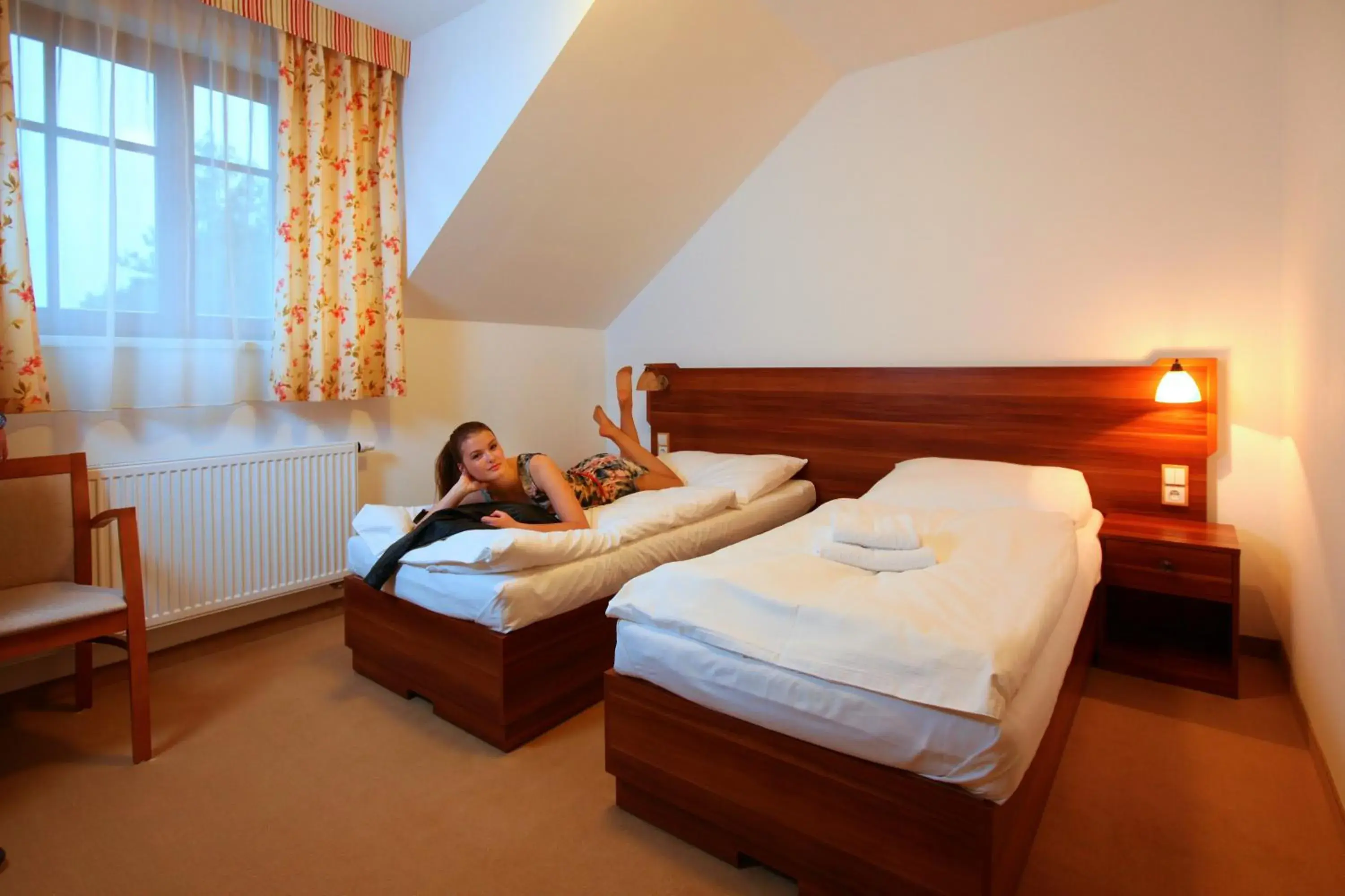 Twin Room - single occupancy in Hotel Hostinec U Hubálků Twin Room - single occupancy in Hotel Hostinec U Hubálků