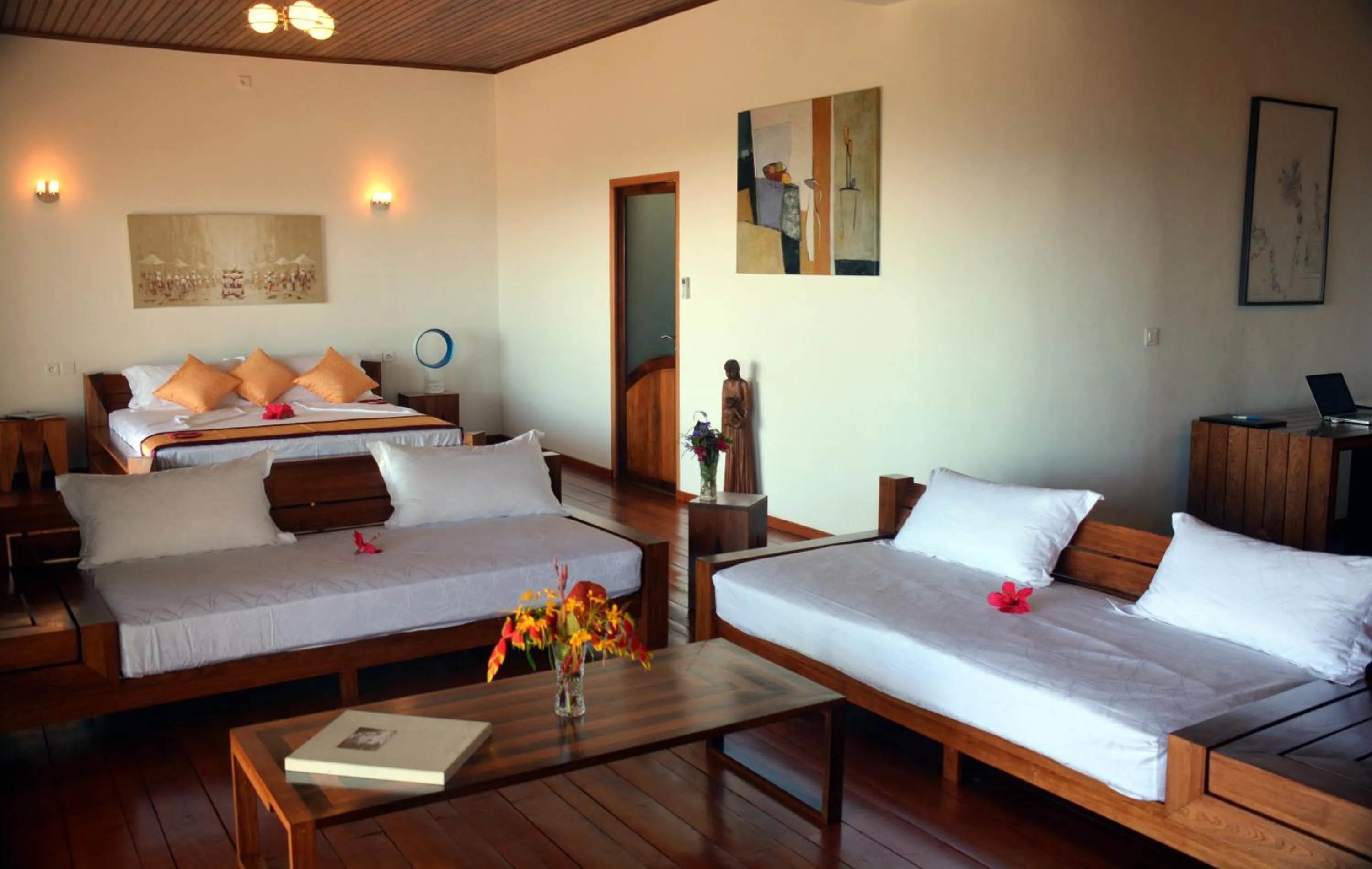 Bed in Hotel Mahita Tsara