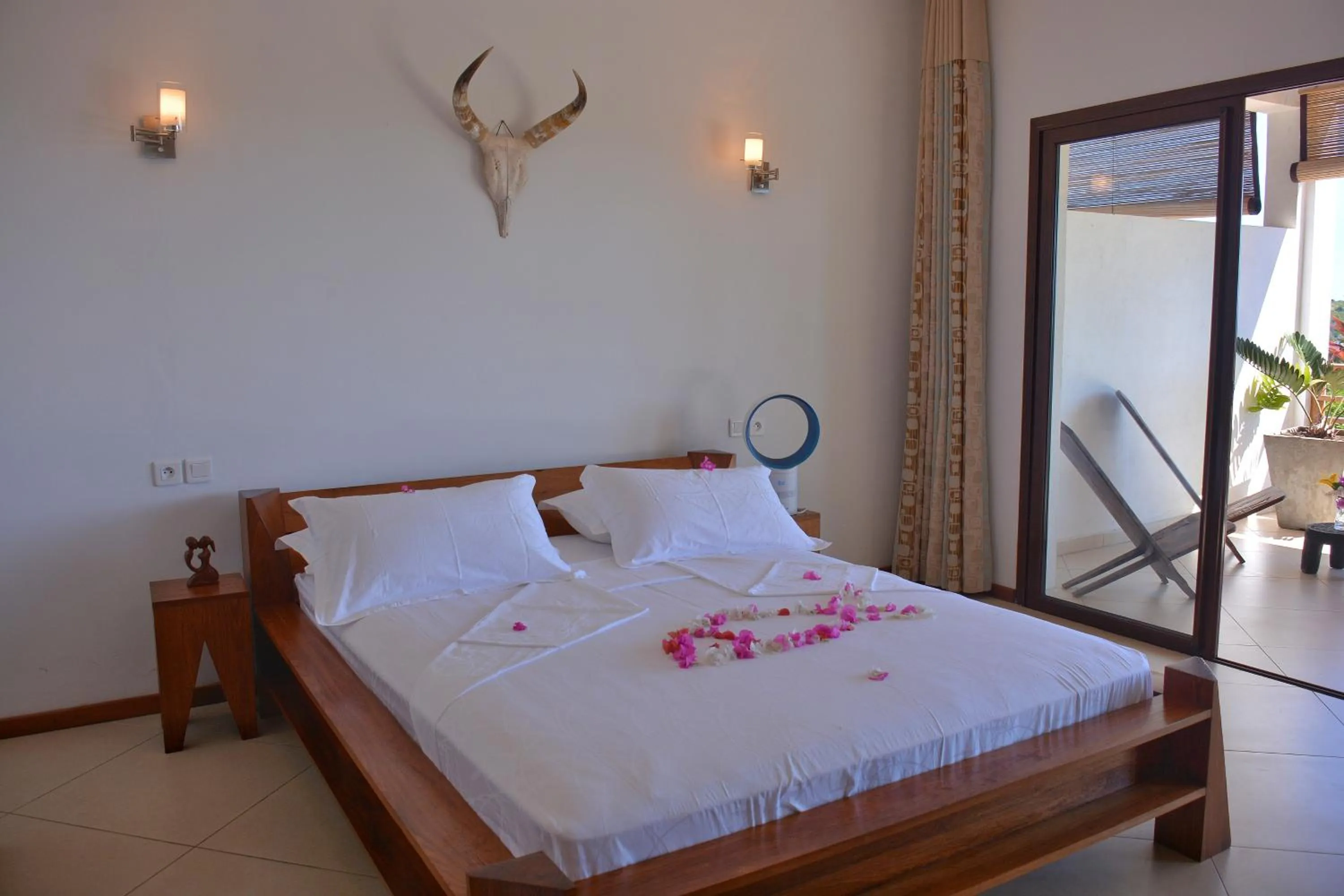 Bed in Hotel Mahita Tsara