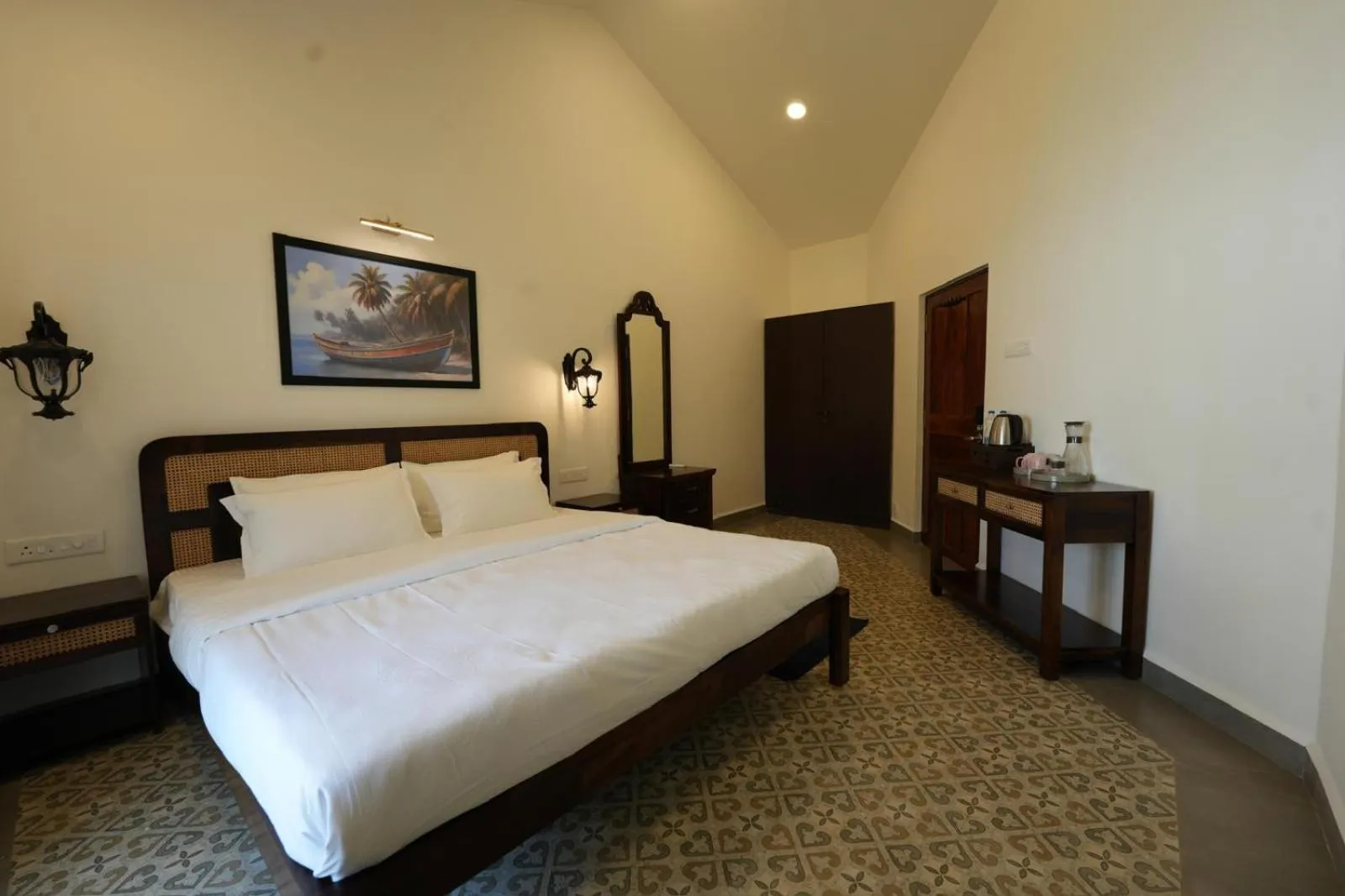 Bed in The Rose Goa Beach Resort