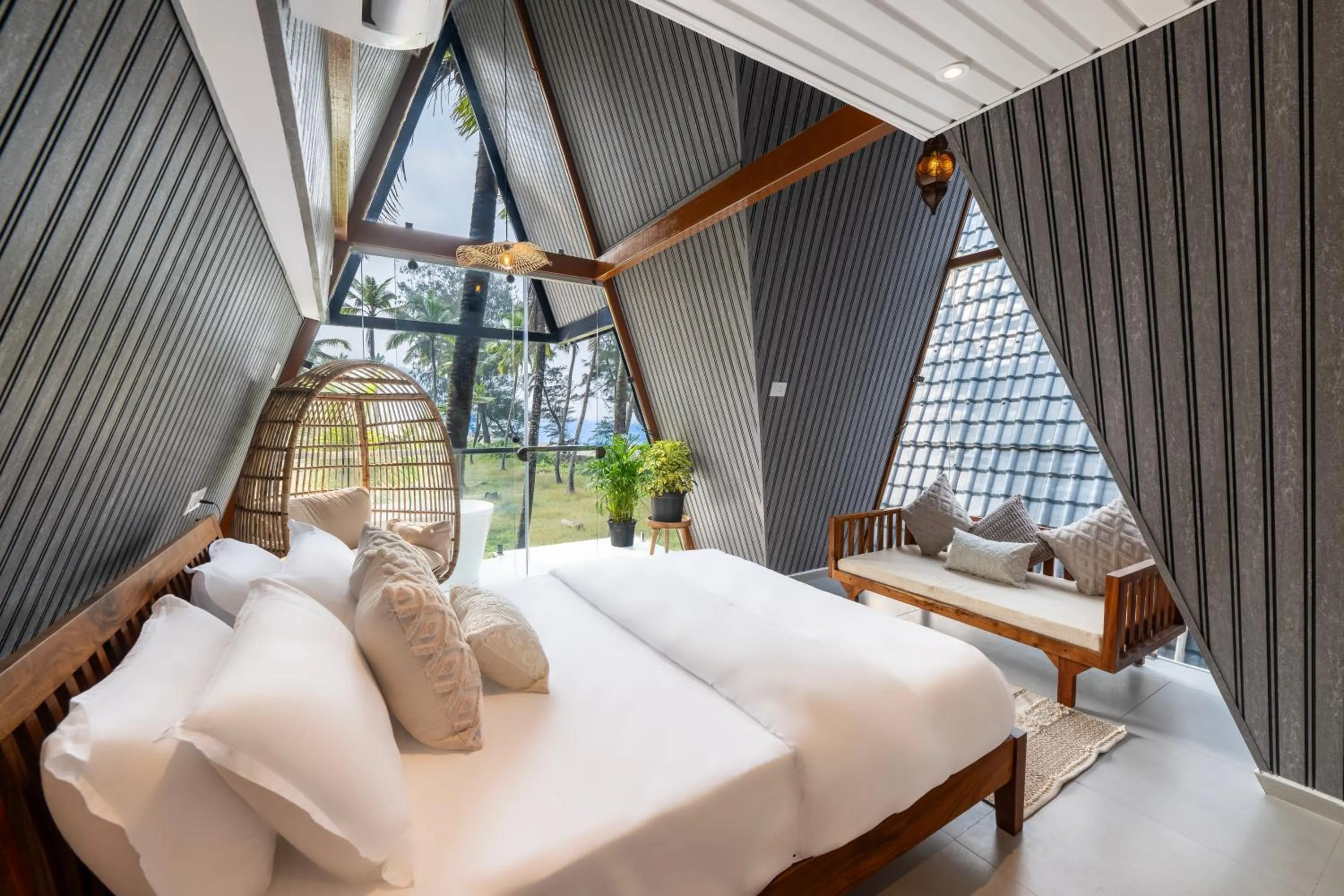 Bed in The Rose Goa Beach Resort