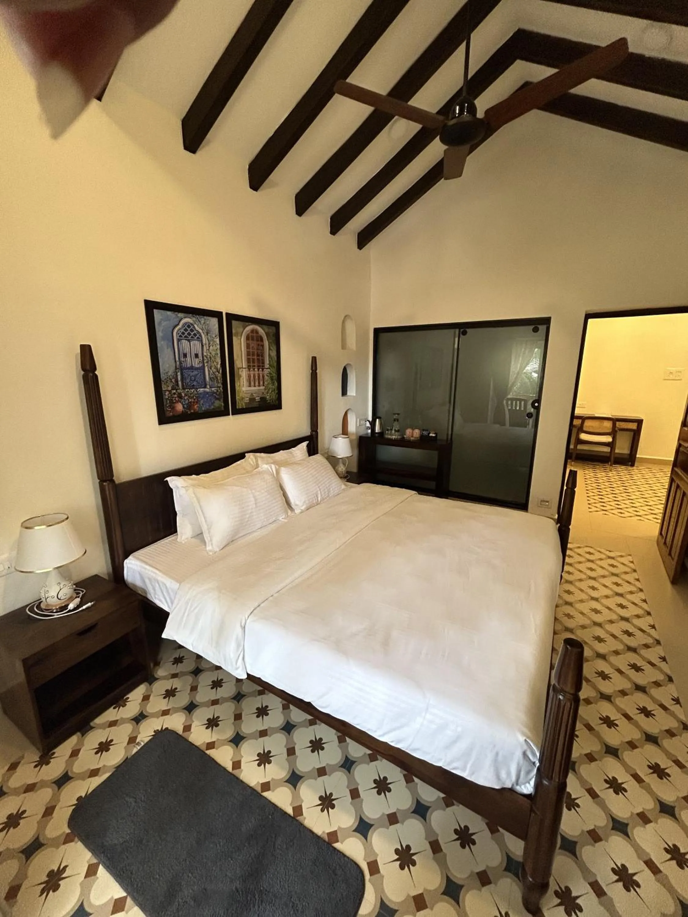 Bed in The Rose Goa Beach Resort