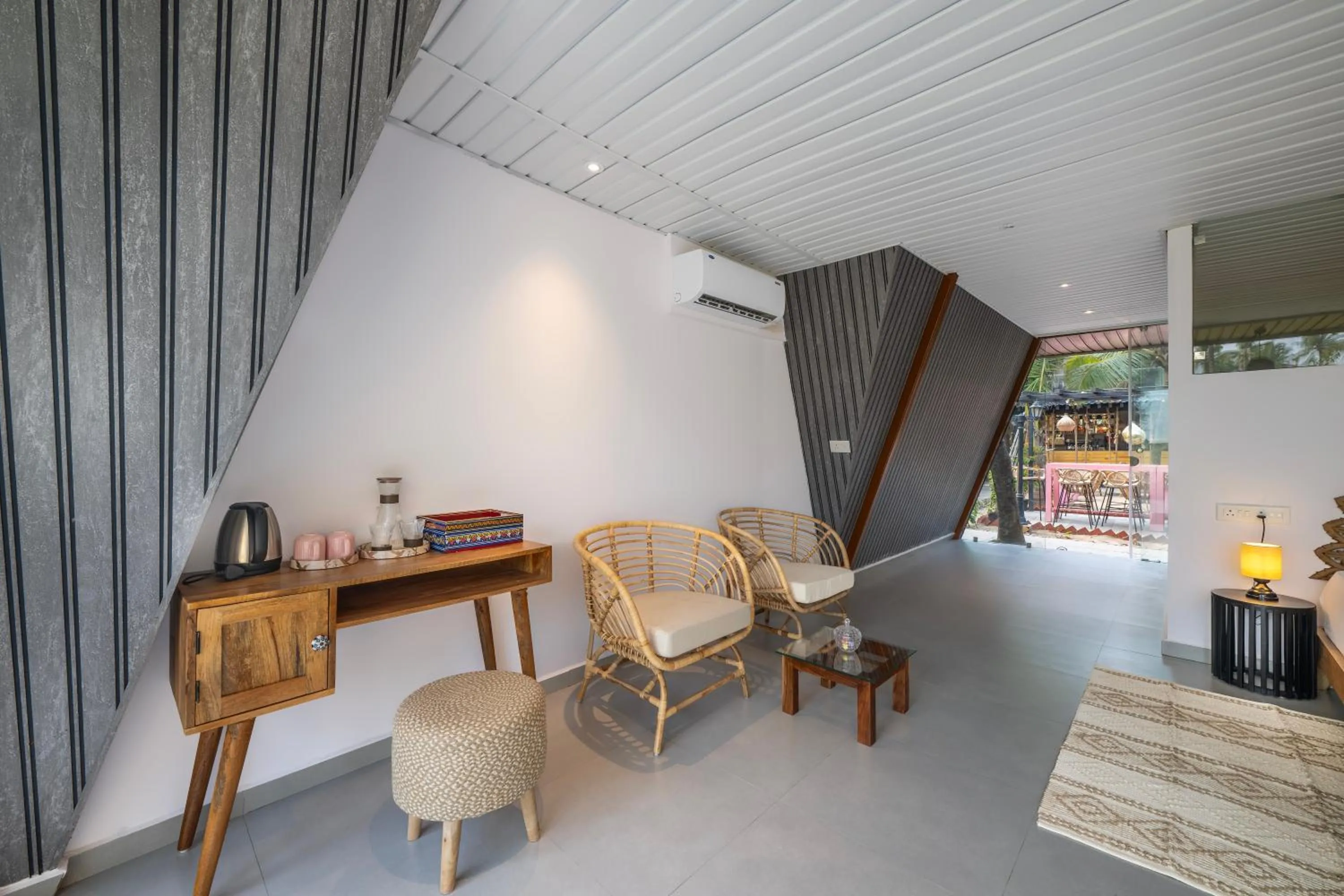 Bed in The Rose Goa Beach Resort