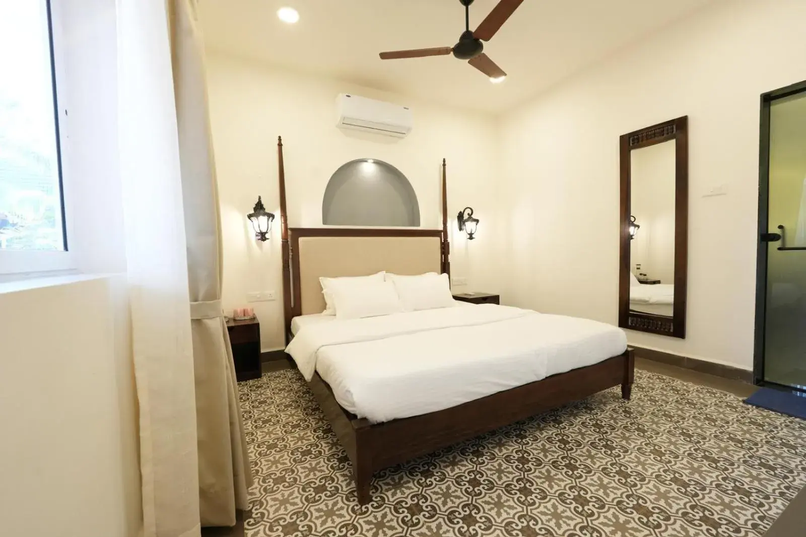 Bedroom, Bed in The Rose Goa Beach Resort Bedroom, Bed in The Rose Goa Beach Resort