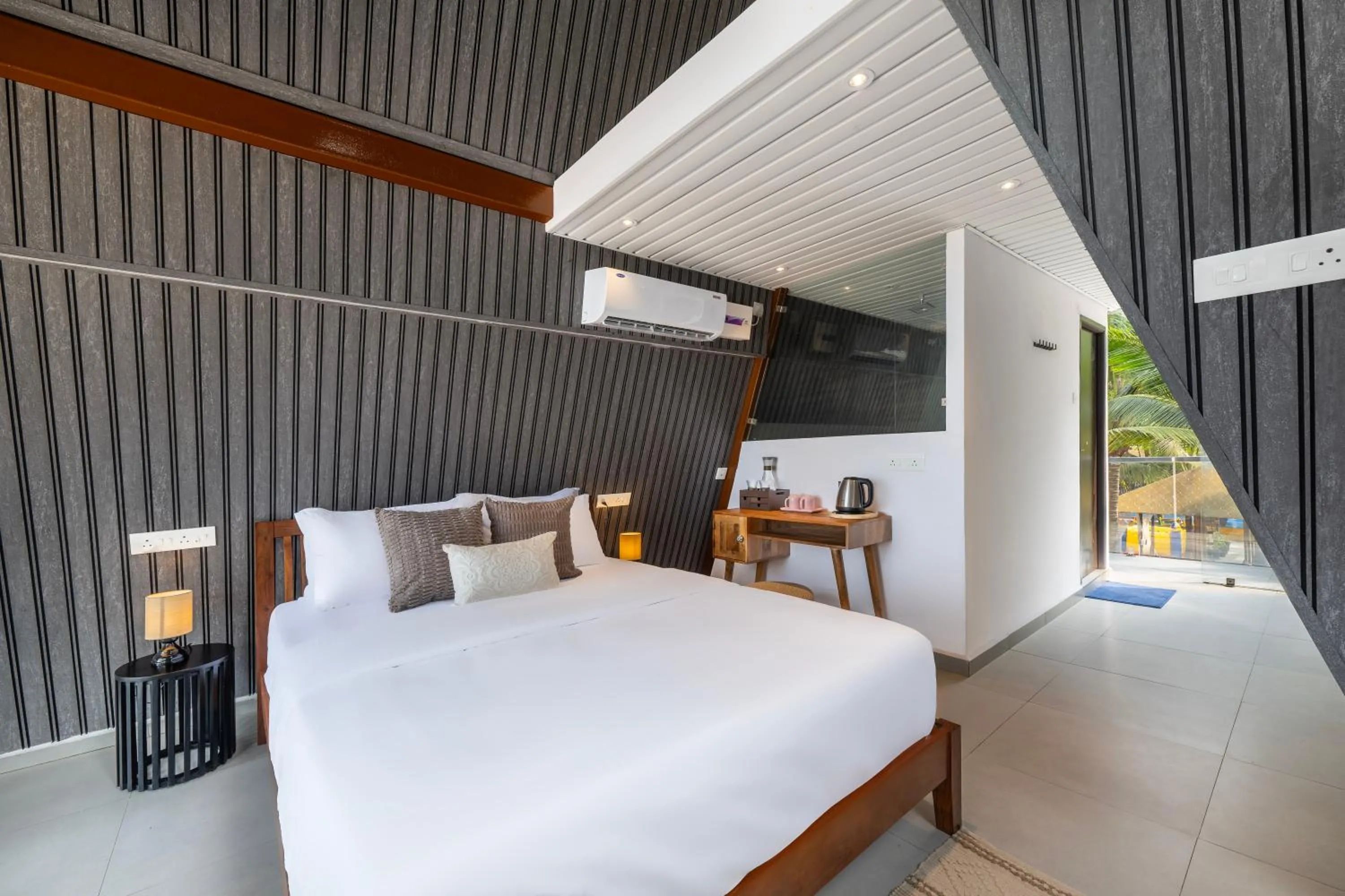 Bedroom, Bed in The Rose Goa Beach Resort