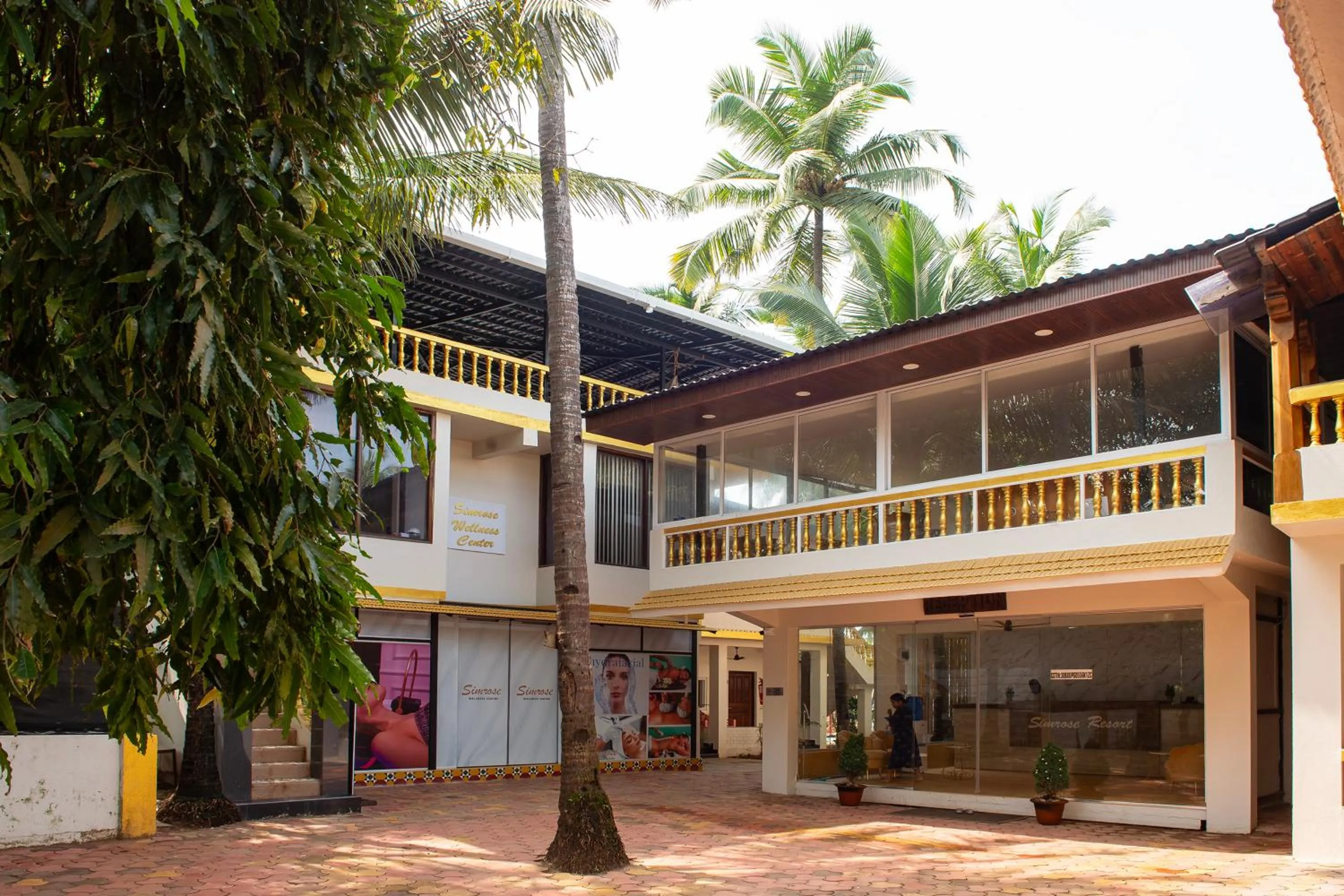 Property building in The Rose Goa Beach Resort