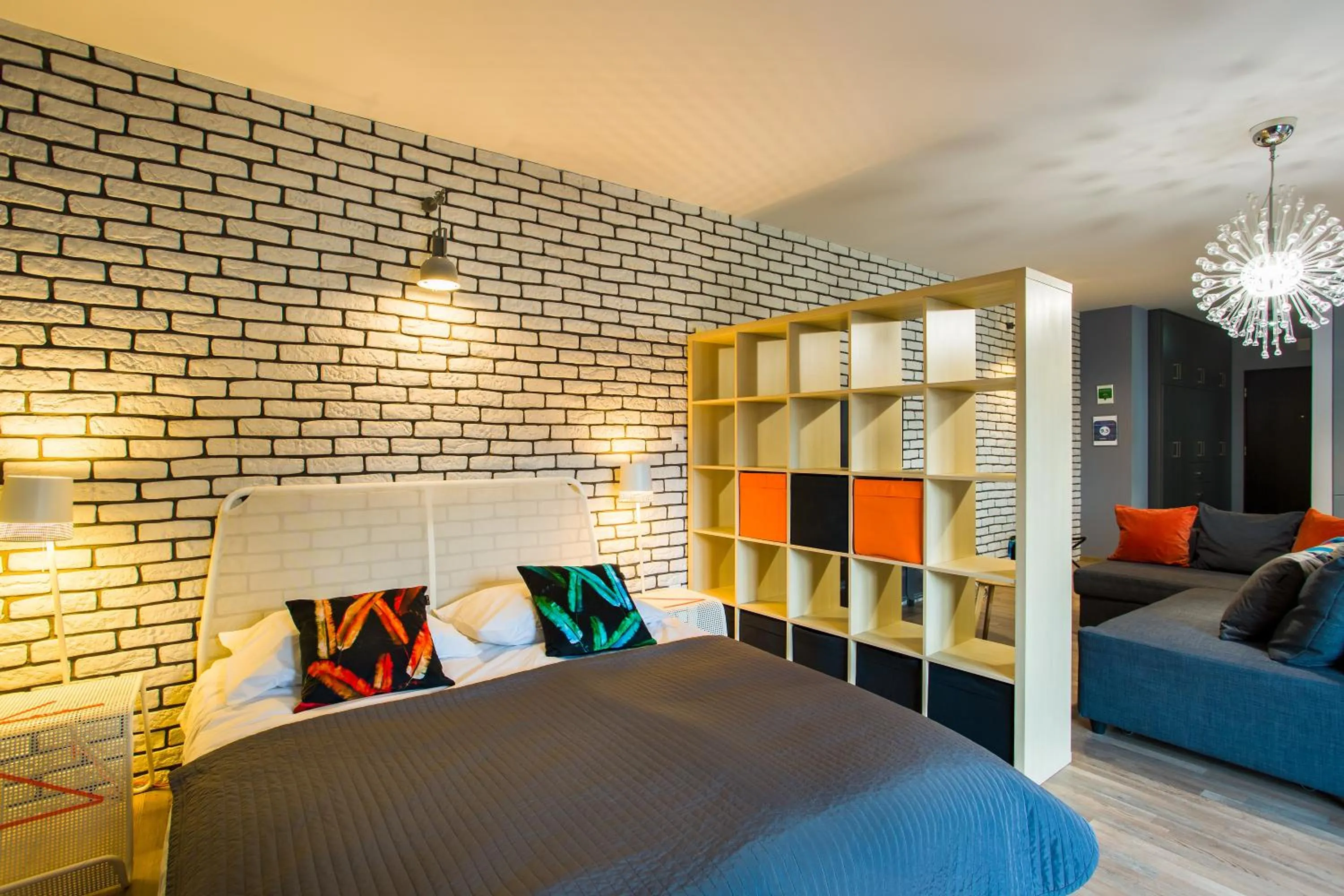 Bed in Designomania Apartments - Nadwiślańska 11