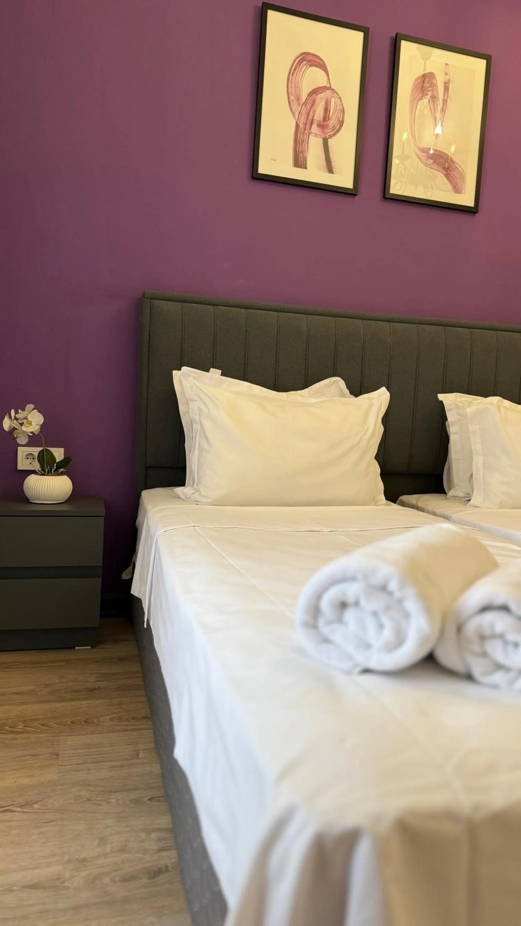 Bed in Sweet Home Deluxe Apart-Hotel