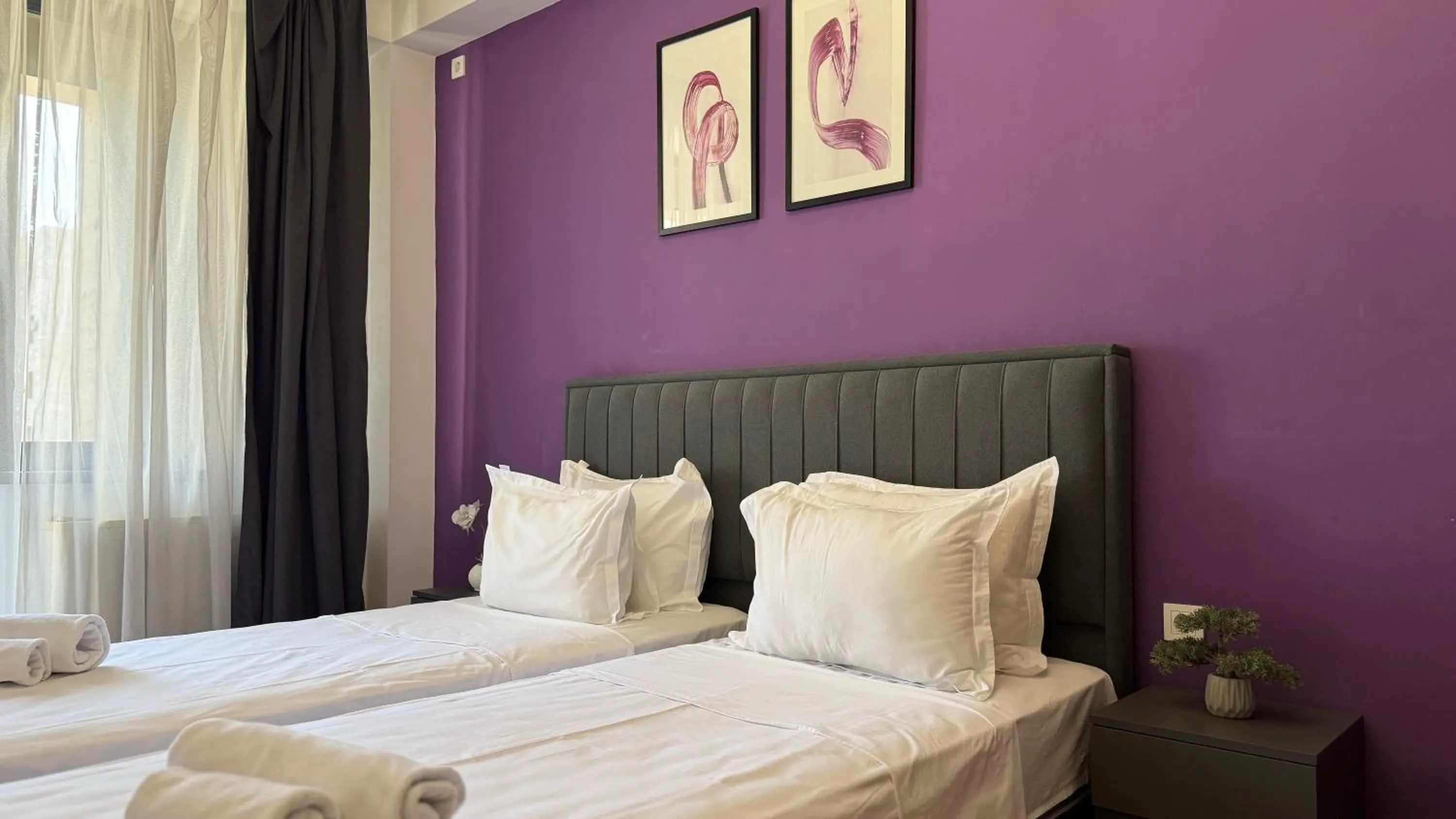 Bed in Sweet Home Deluxe Apart-Hotel