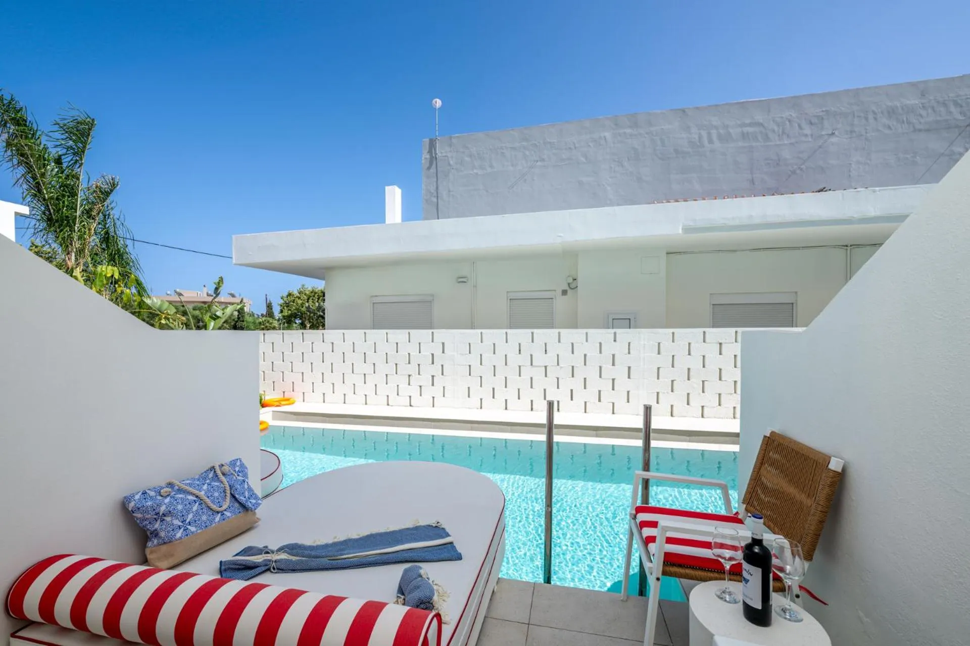 Pool view in Patricia Suites