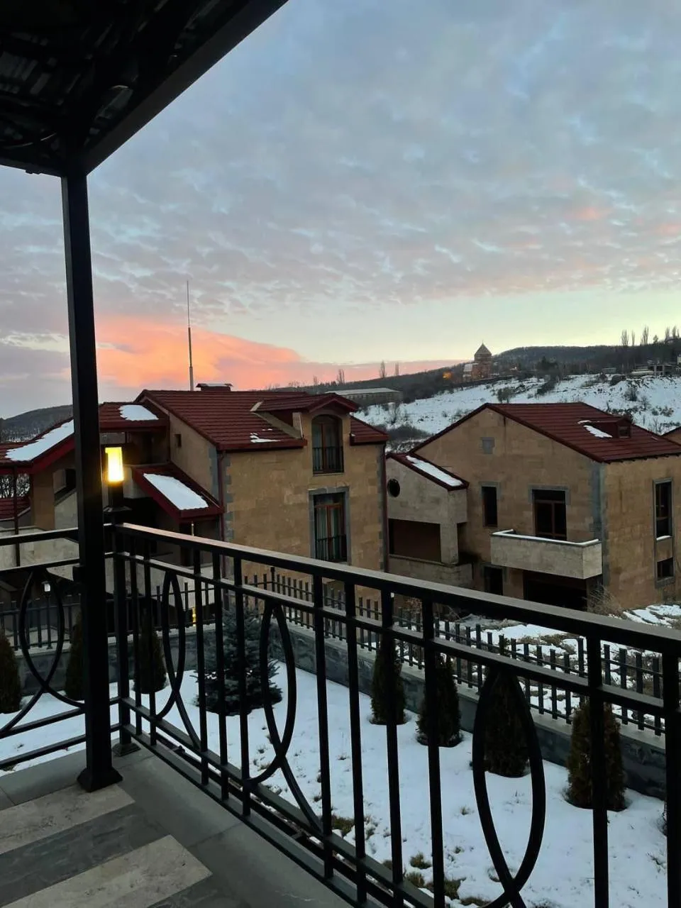 Balcony/Terrace in Marrone Hotel Tsaghkadzor