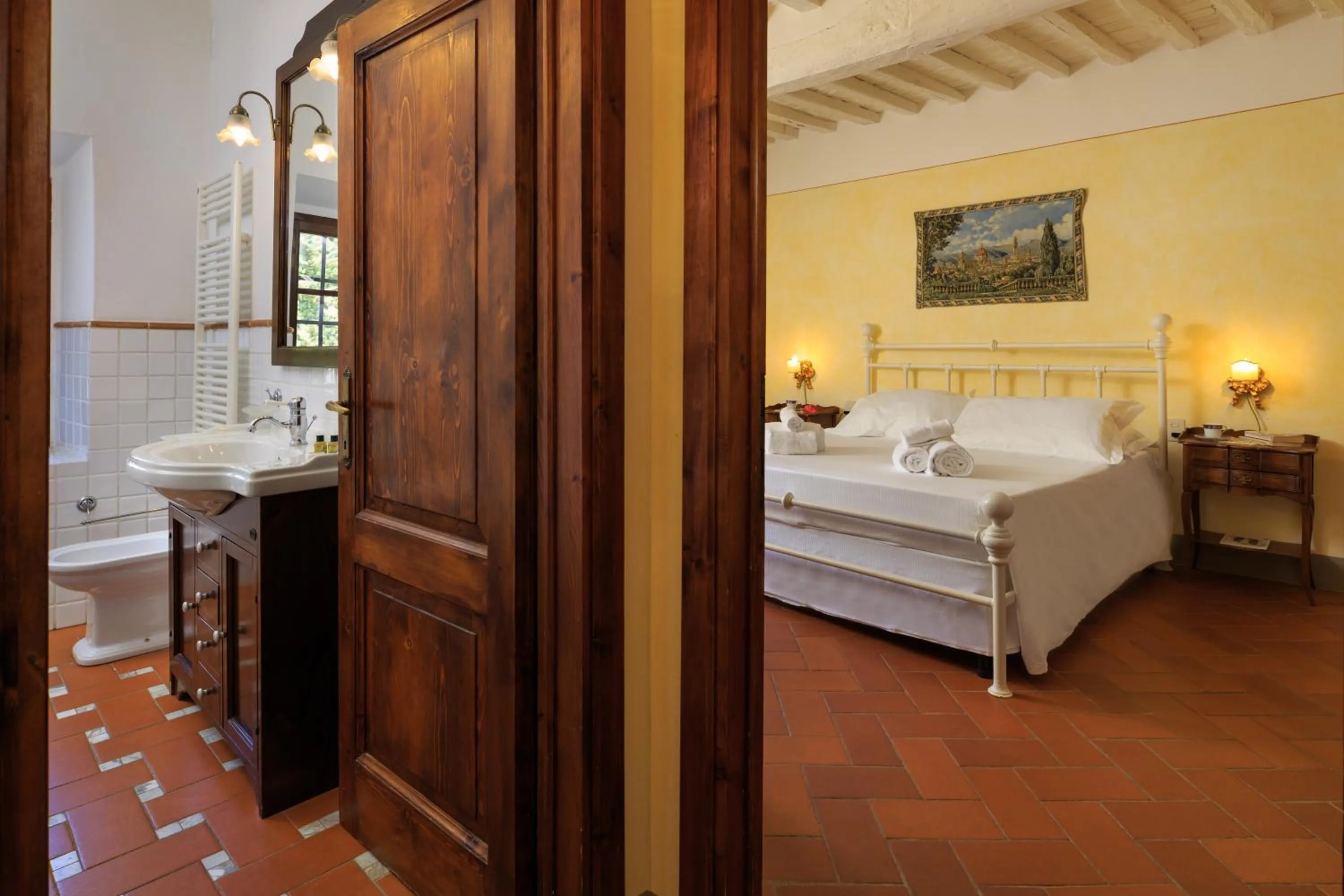 Bedroom, Bed in Le Filigare Wine & Country Relais