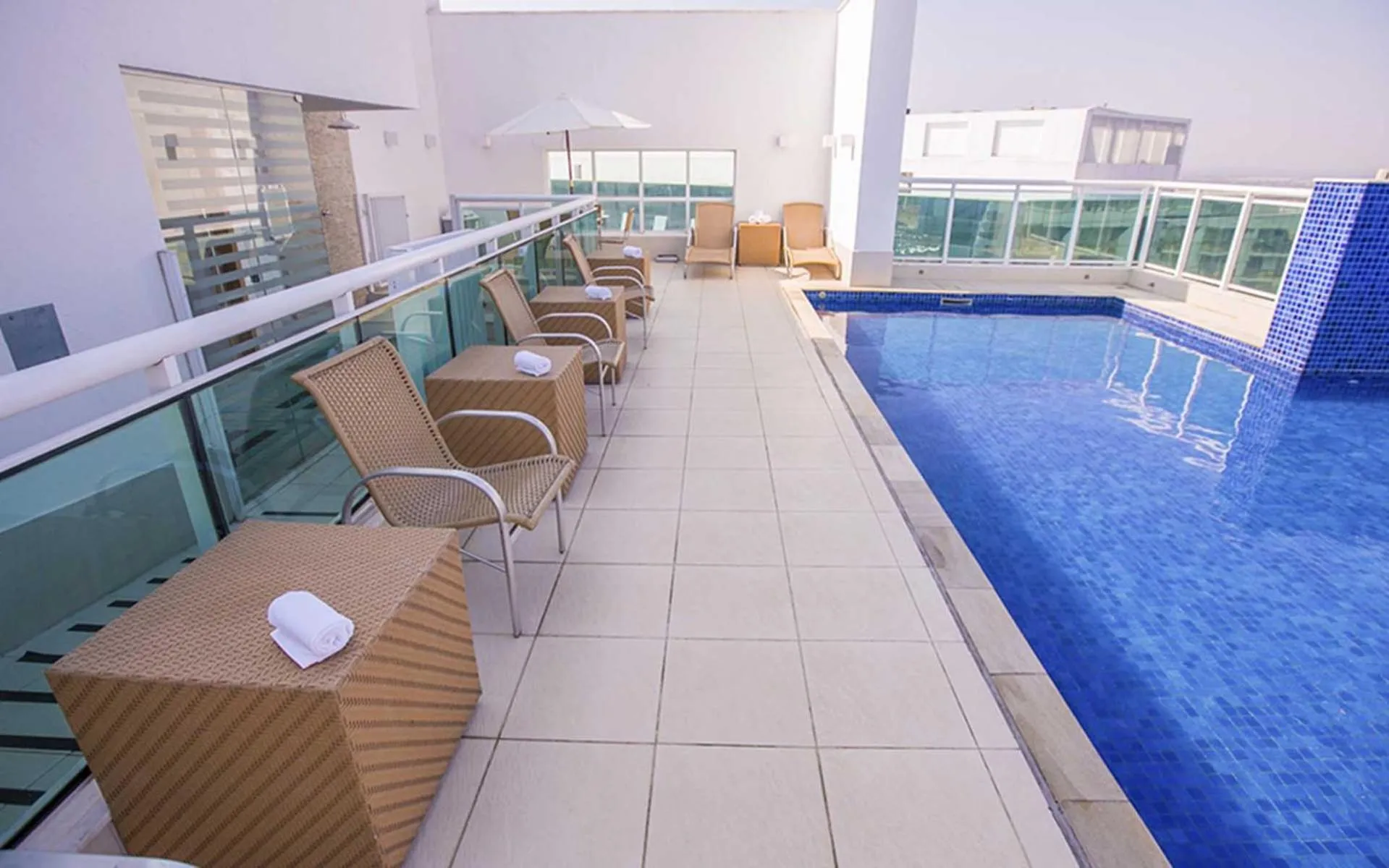 Pool view in Apart-Hotel Biarritz Hplus Long Stay