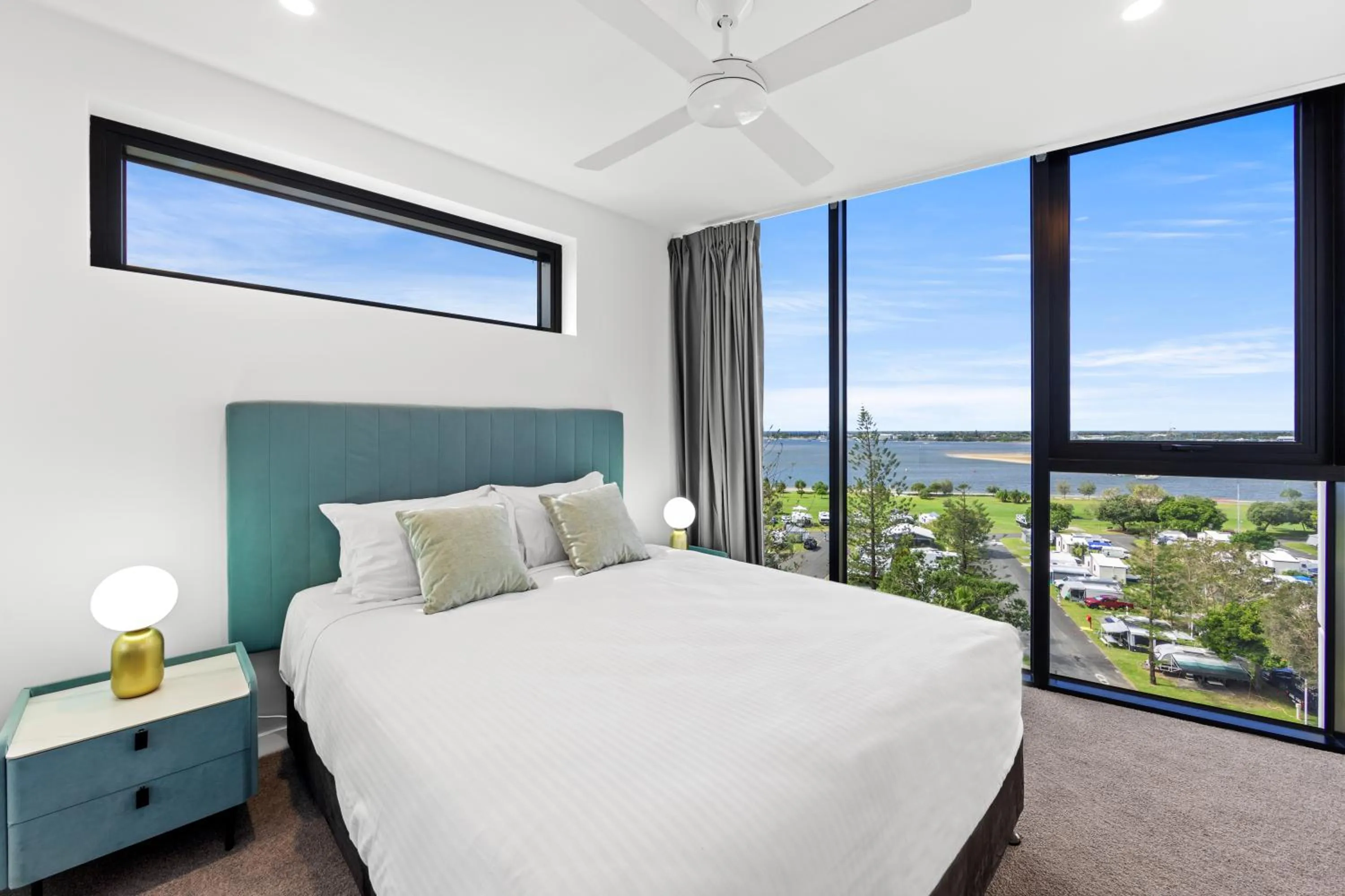 Bedroom, Bed in Marine Quarter Apartments by CLLIX