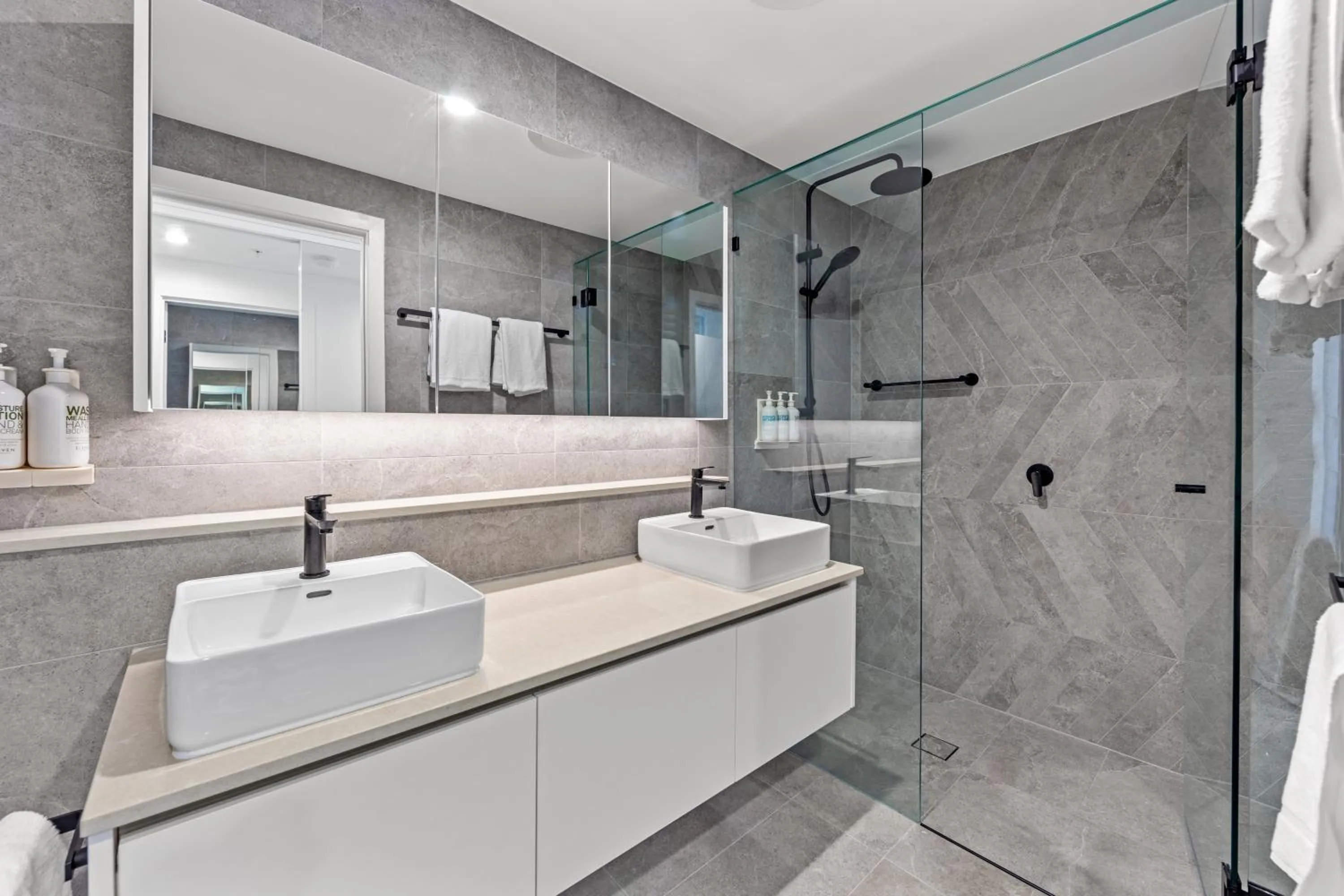 Bathroom in Marine Quarter Apartments by CLLIX